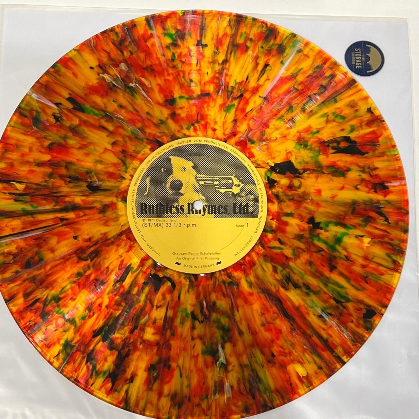 [Kollectible Vinyl] Jethro Tull: Flute Cake (1970, USA, Jethro Tull Live, Rare Splatter Vinyl, Disc VG+) [RUTHLESS RHYMES]