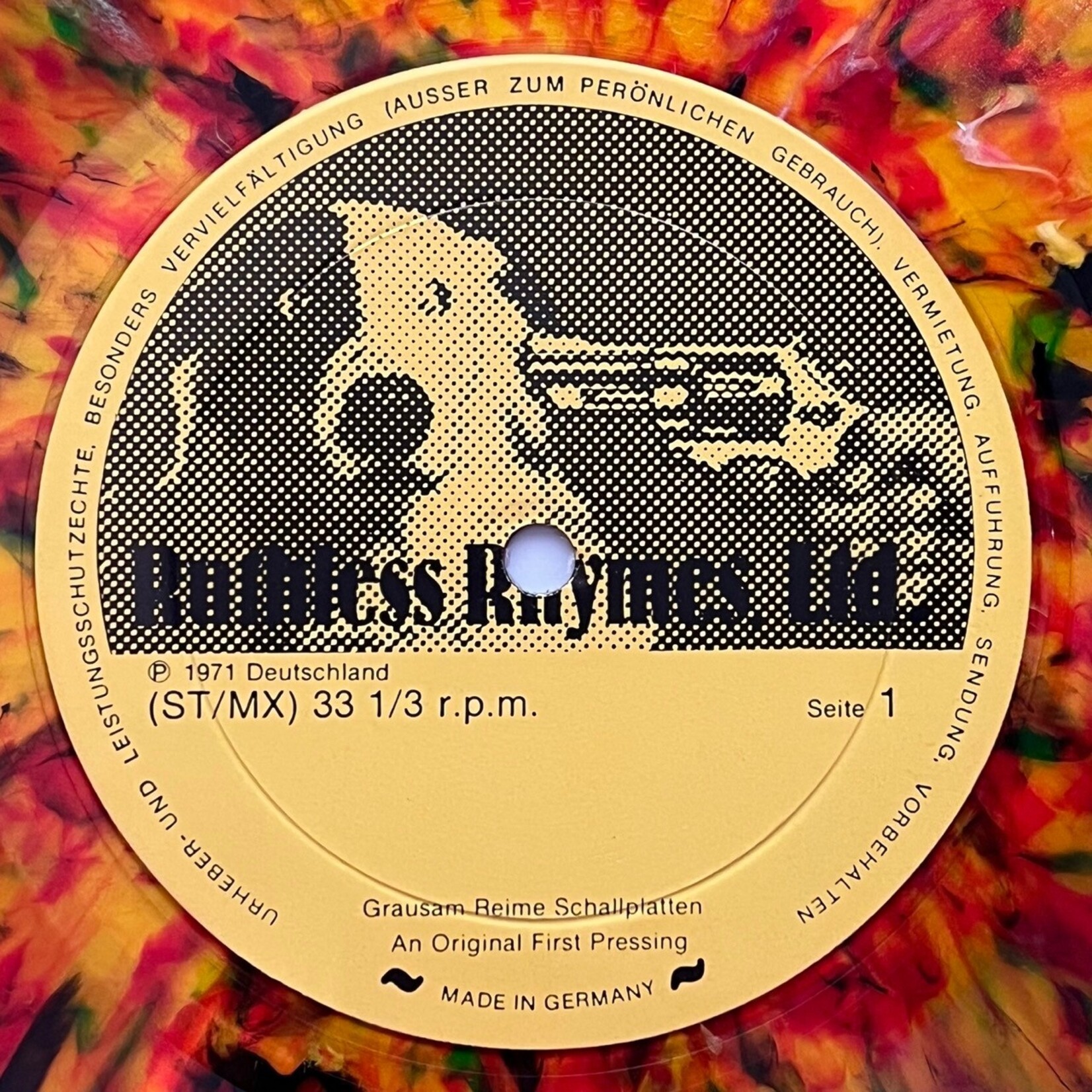 [Kollectible Vinyl] Jethro Tull: Flute Cake (1970, USA, Jethro Tull Live, Rare Splatter Vinyl, Disc VG+) [RUTHLESS RHYMES]