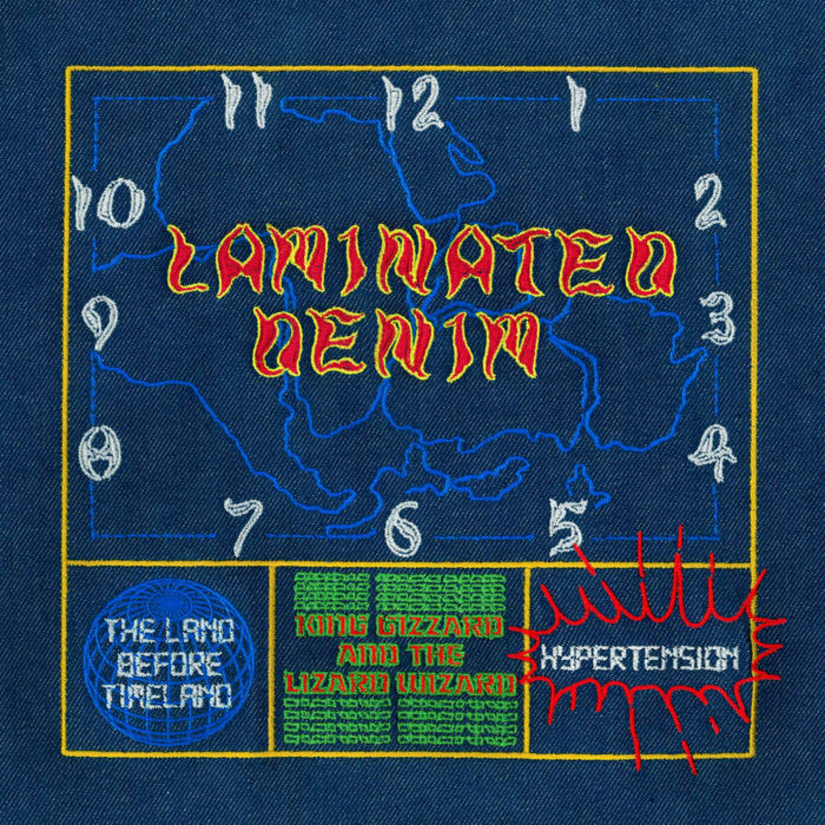 King Gizzard & the Lizard Wizard: Laminated Denim (2026 repress) (habanero orange vinyl) [P(DOOM)]