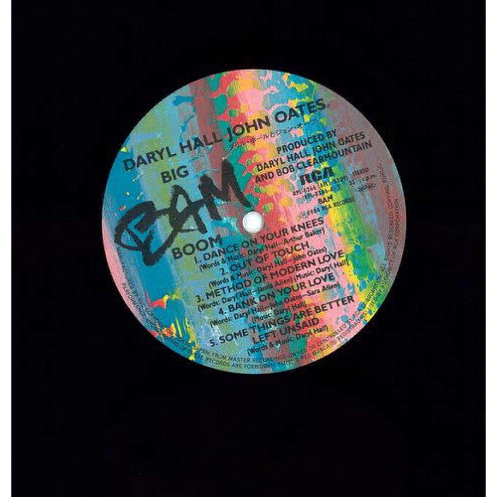 [Japanese Vintage] Hall, Darryl & John Oates: Big Bam Boom (w/OBI & Insert) [JAPANESE VINTAGE]