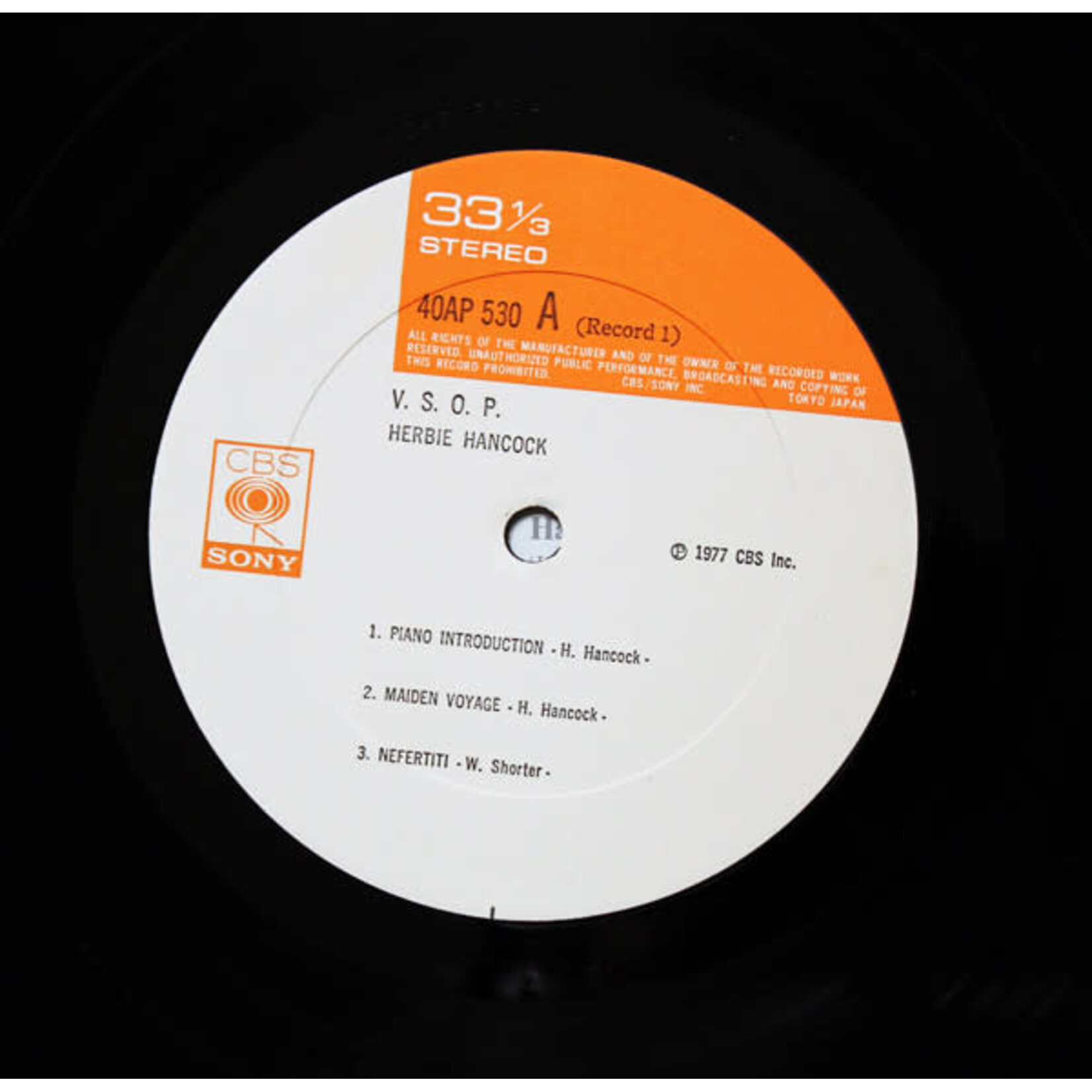 [Japanese Vintage] Hancock, Herbie: V.S.O.P (2LP, w/OBI) [JAPANESE VINTAGE]