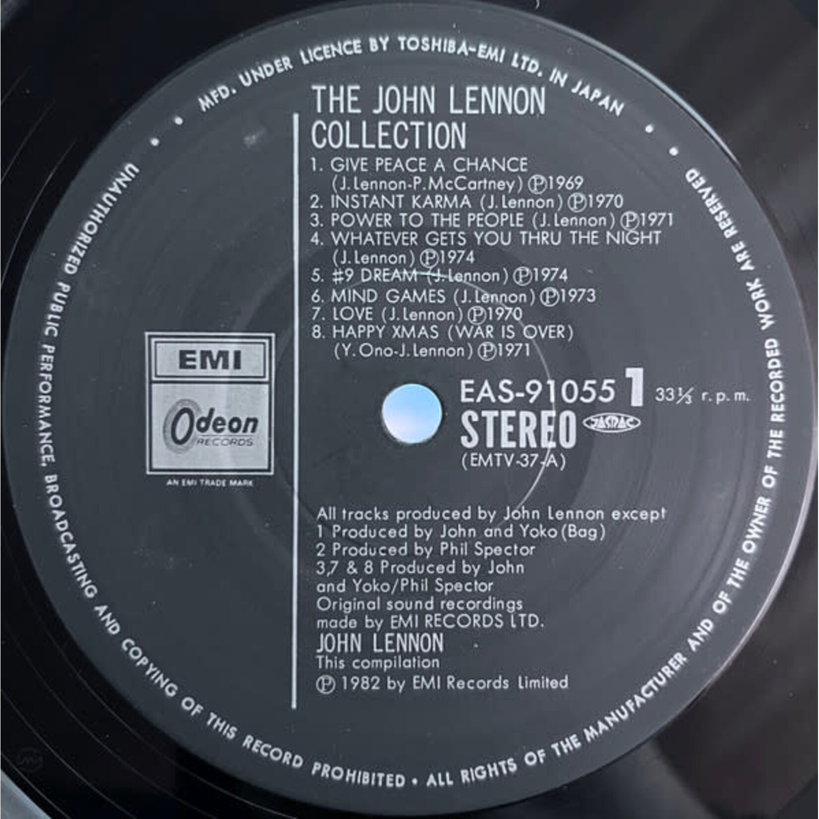 [Japanese Vintage] Lennon, John (Beatles): Collection (w/OBI & Insert) [JAPANESE VINTAGE]