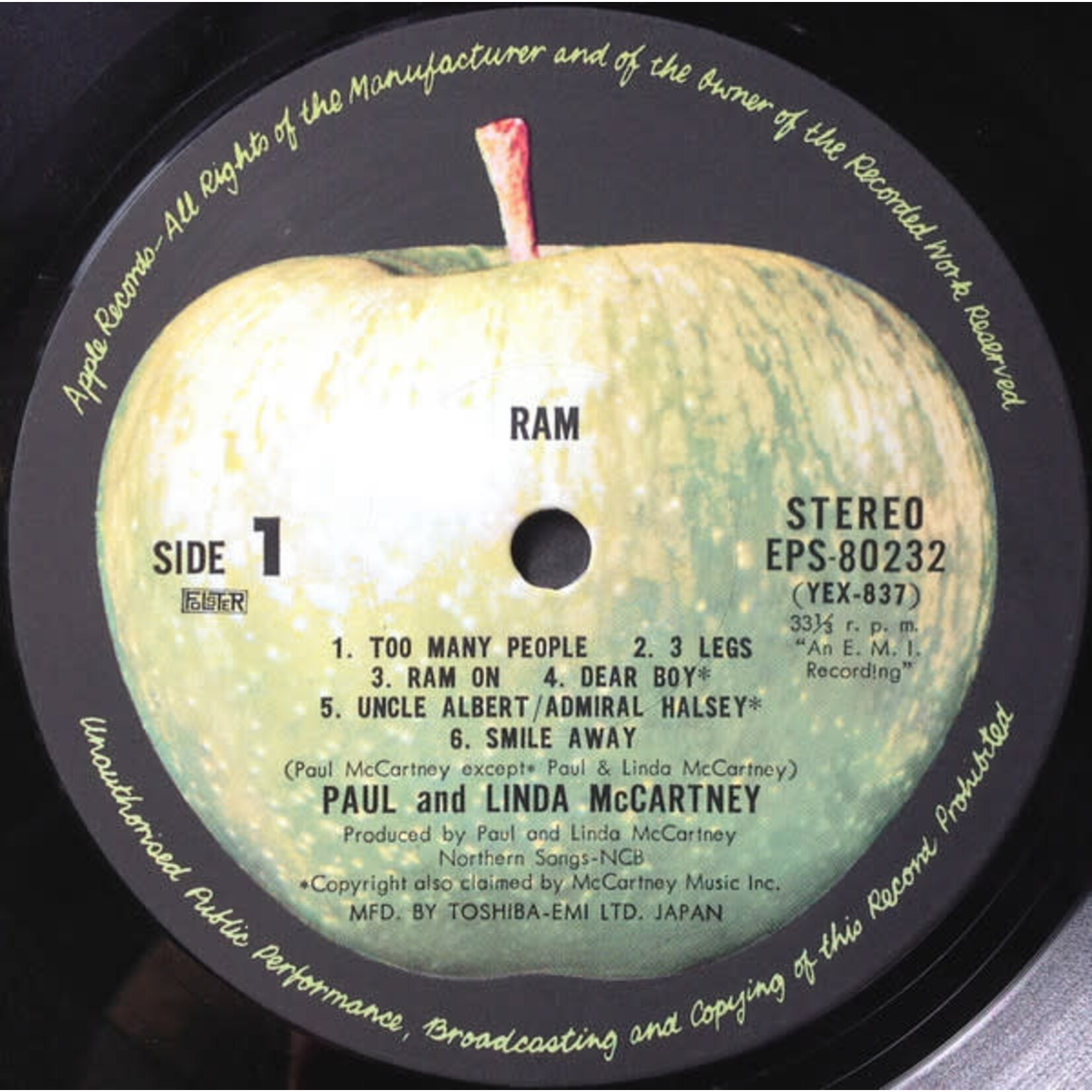 [Japanese Vintage] McCartney, Paul And Linda (Beatles): Ram (no OBI) [JAPANESE VINTAGE]