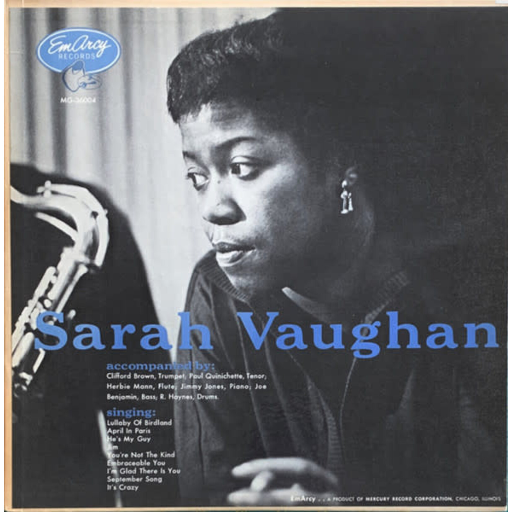 [Japanese Vintage] Vaughan, Sarah: Self-Titled (no OBI) [JAPANESE VINTAGE]