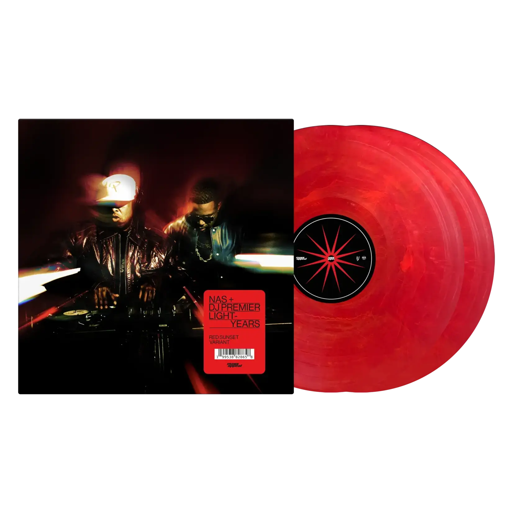 [New Vinyl] Nas, DJ Premier: Light-Years (Sunset Red Vinyl) [Nas and DJ Premier]