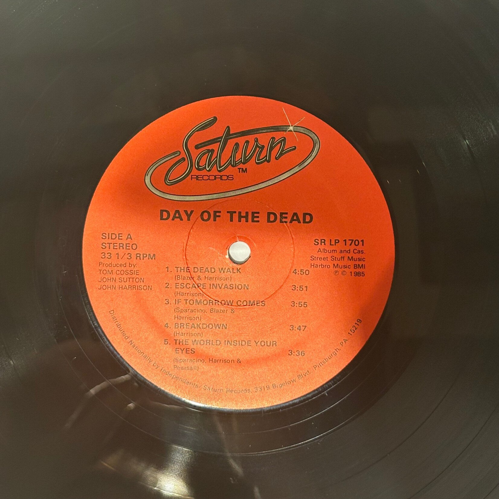 [Kollectible Vinyl] Harrison, John: George A. Romero's Day Of The Dead (OST) (1985, US, Ex) [SATURN]