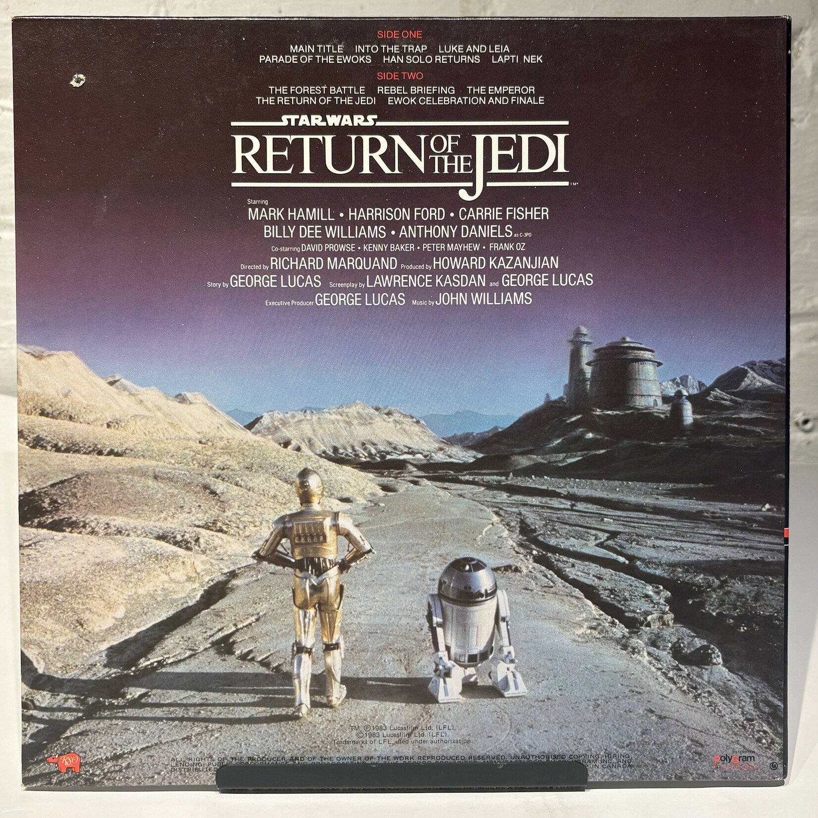 [Kollectible Vinyl] Williams, John: Star Wars / Return Of The Jedi (OST) (1983, Canada, w/ Insert, VG+) [RSO]