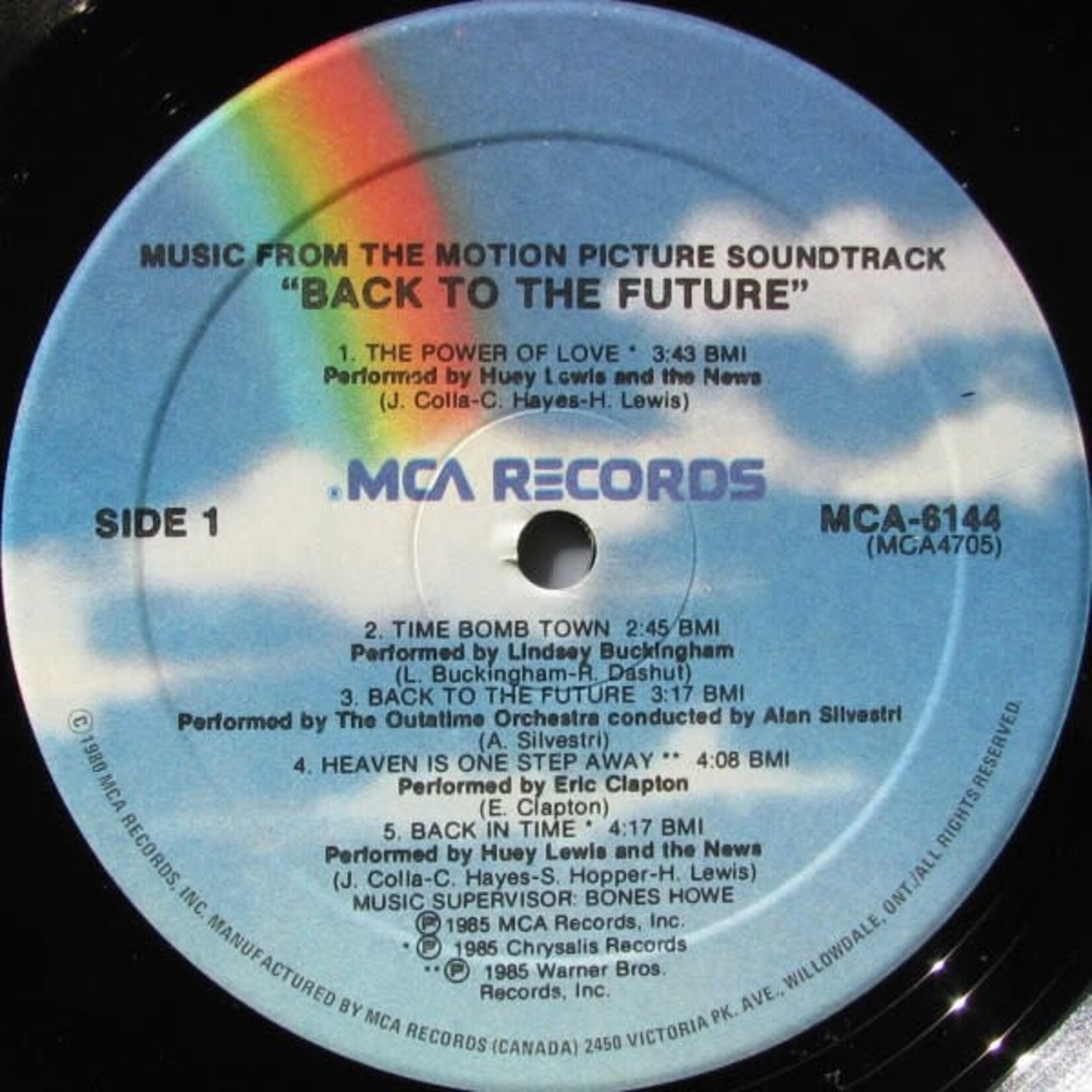 [Kollectible Vinyl] V/A: Back To The Future (Music From The Motion Picture) (1985, Canada, Original Press, NM) [MCA]