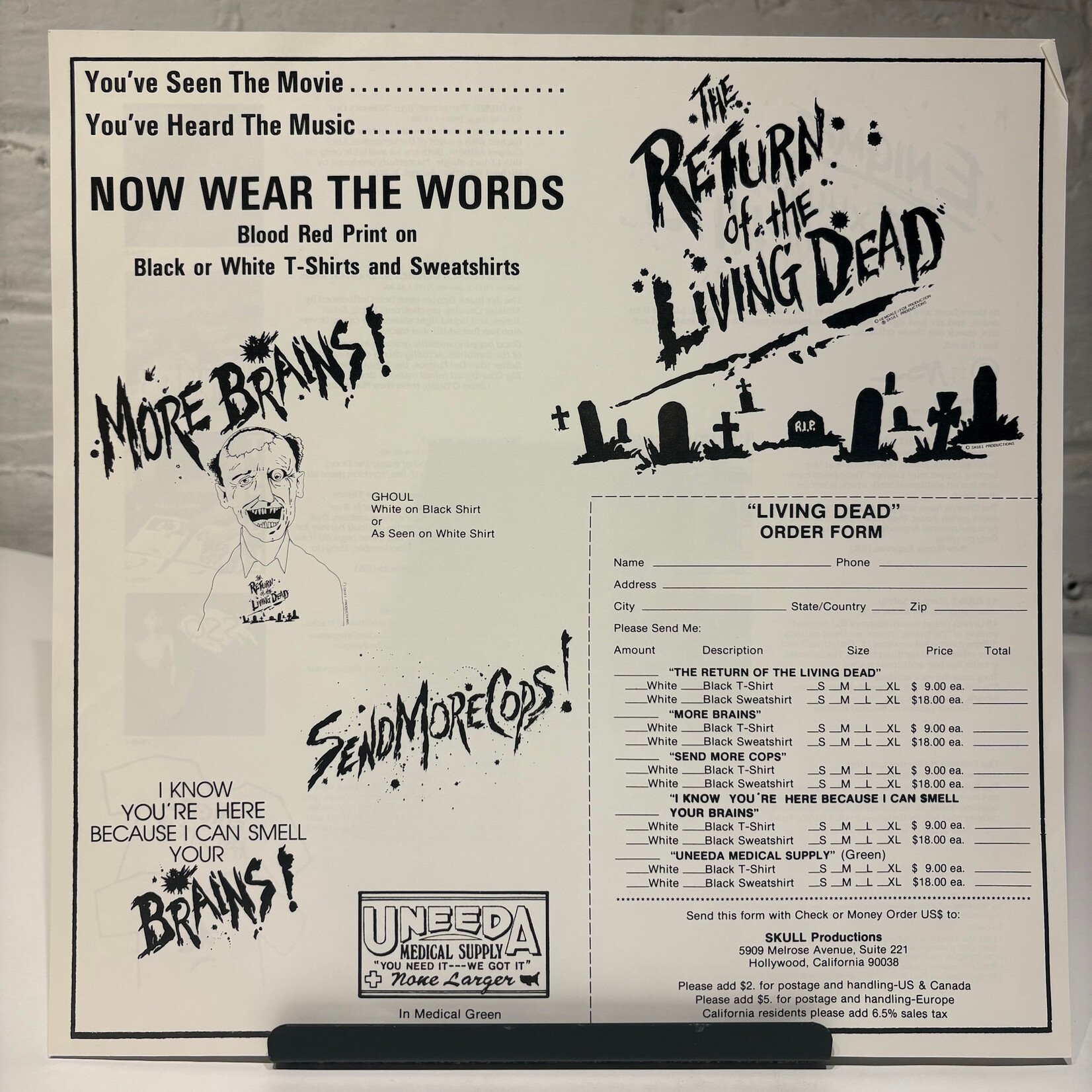 [Kollectible Vinyl] V/A: The Return Of The Living Dead (OST) (1985, USA, w/ Order Form, Ex) [ENIGMA]