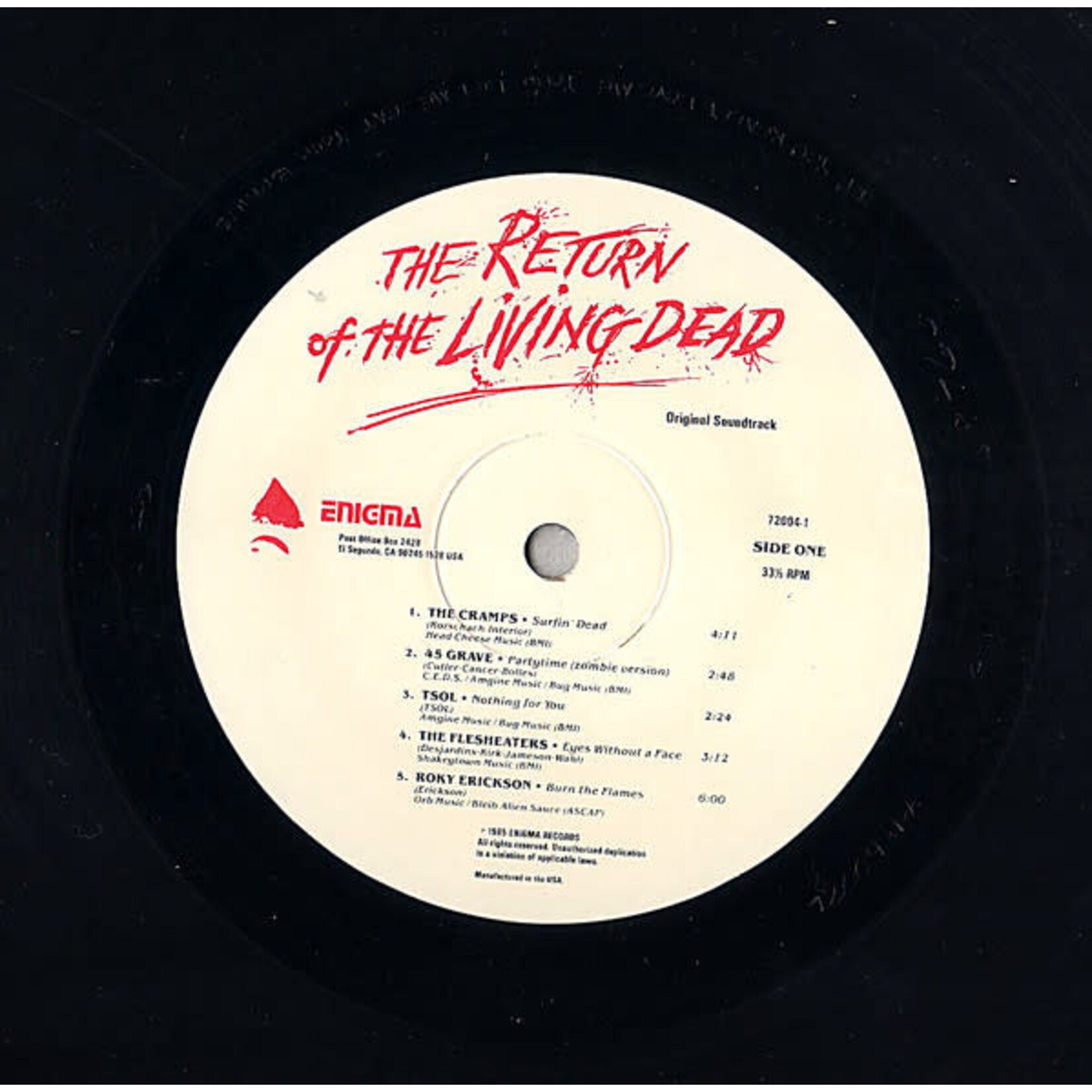 [Kollectible Vinyl] V/A: The Return Of The Living Dead (OST) (1985, USA, w/ Order Form, Ex) [ENIGMA]