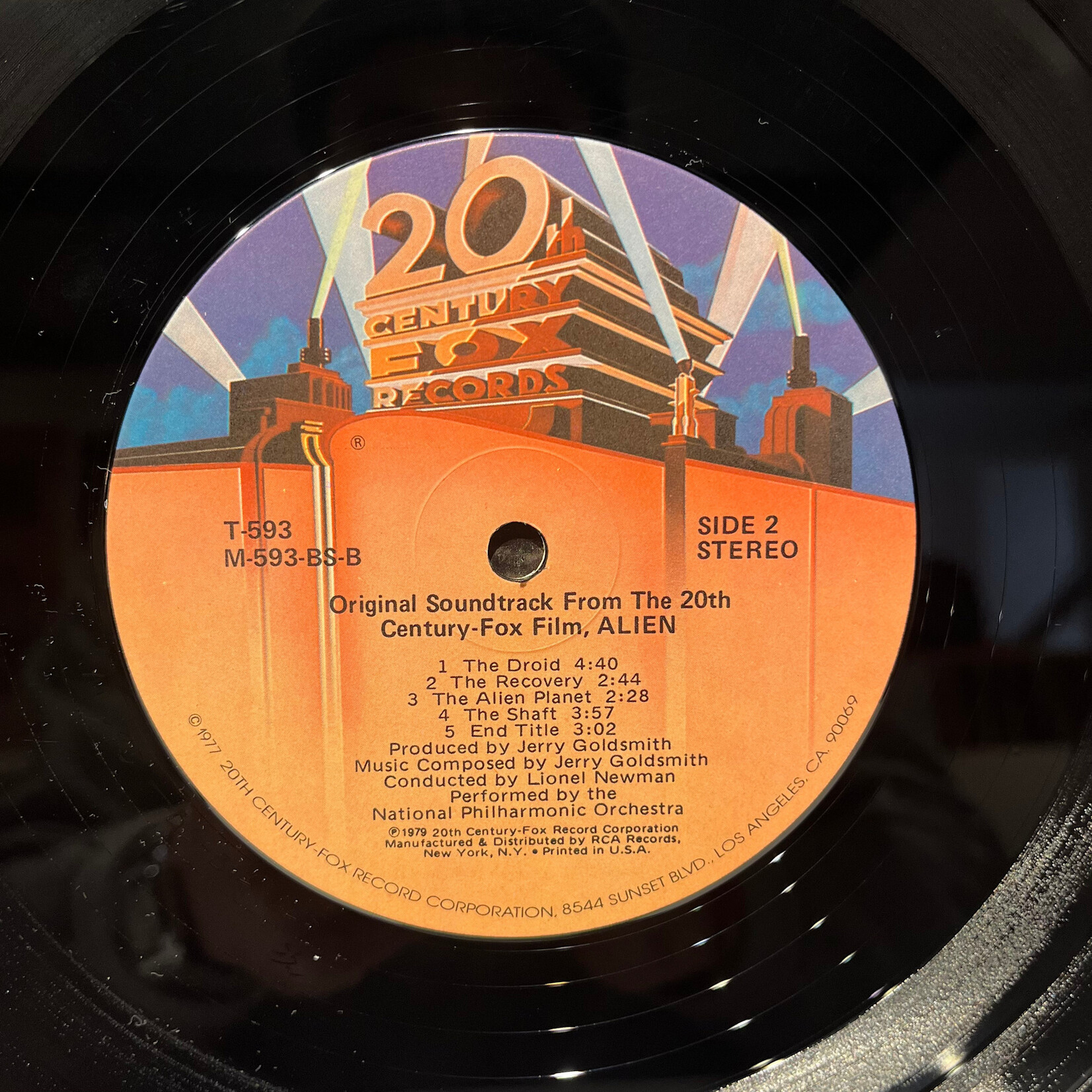 [Kollectible Vinyl] Goldsmith, Jerry: Alien (Original Soundtrack From The Twentieth Century-Fox Film) (1979, US, w/ Inner, Ex) (20th Century Fox