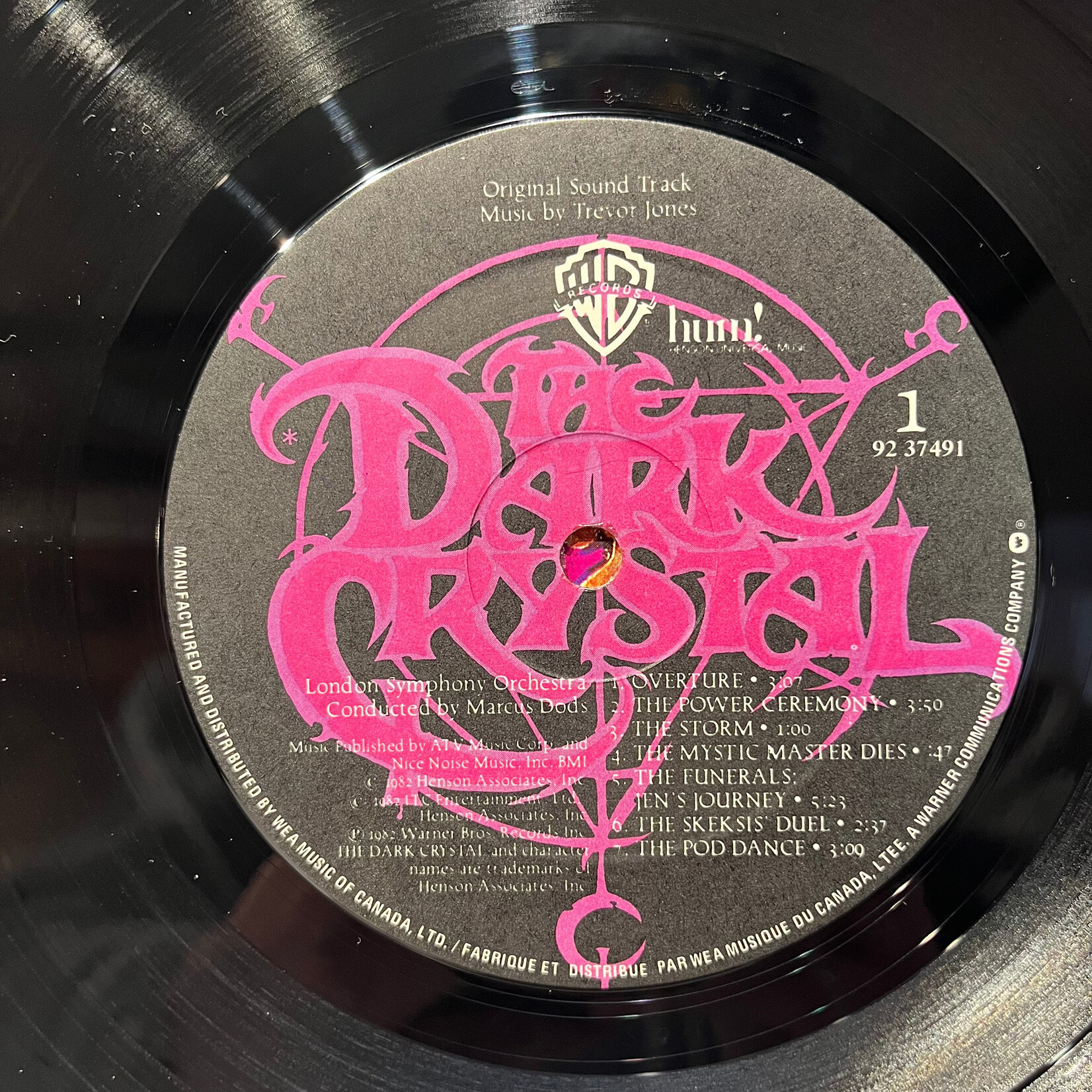 [Kollectible Vinyl] Jones, Trevor, The London Symphony Orchestra: The Dark Crystal (1982, Original Poster, w/ Poster, NM) [WARNER]