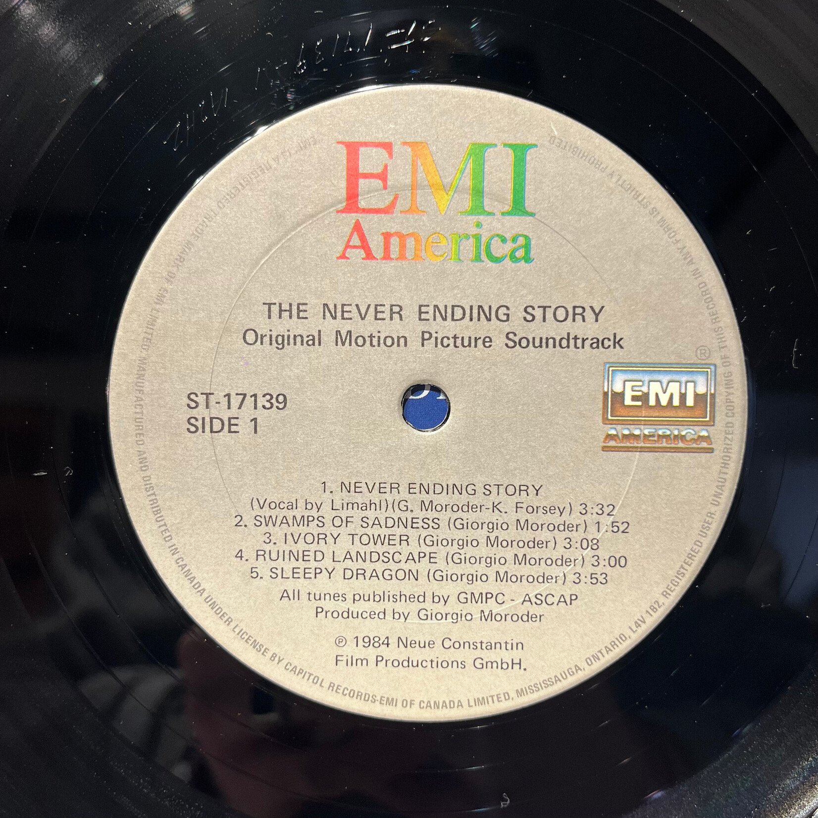 [Kollectible Vinyl] Doldinger, Klaus & Giorgio Moroder: The NeverEnding Story (Original Motion Picture Soundtrack) (1984, Original, Ex) [EMI]