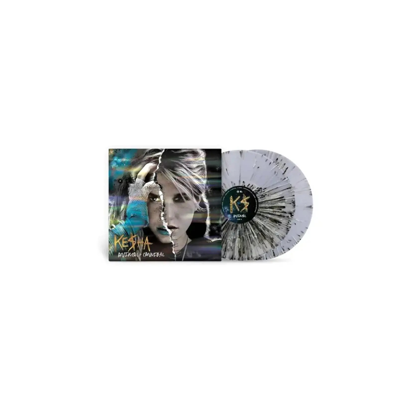 [New Vinyl] Kesha: Animal + Cannibal (15th Anniversary Ed, Black & White Translucent Splatter LP) [RCA/LEGACY]