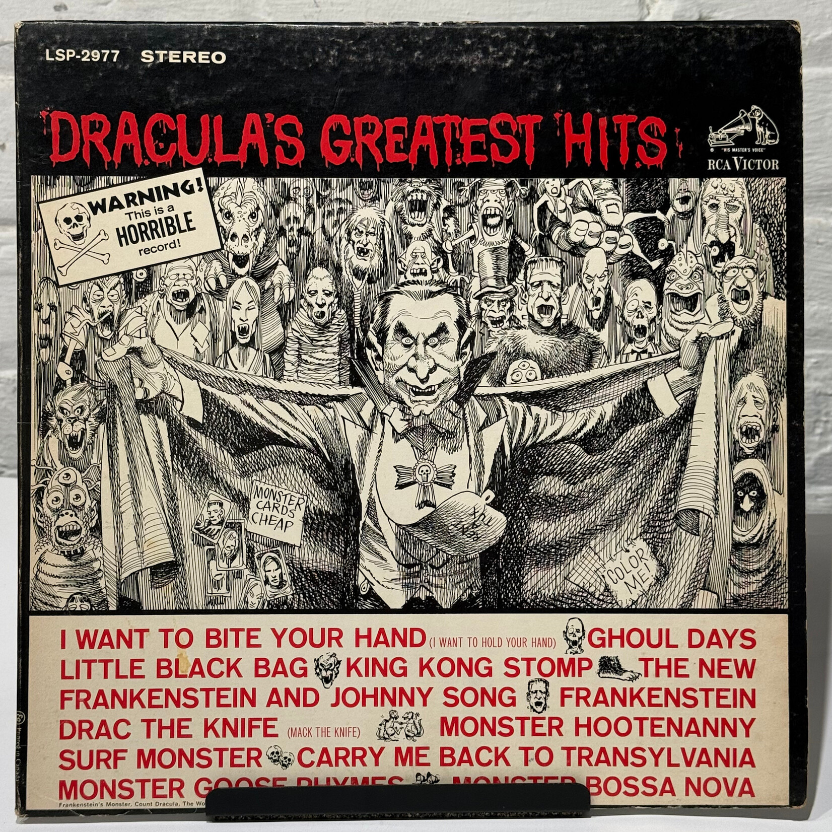 [Kollectible Vinyl] Moss, Gene: Dracula's Greatest Hits (1964, Canada, VG+) [RCA]