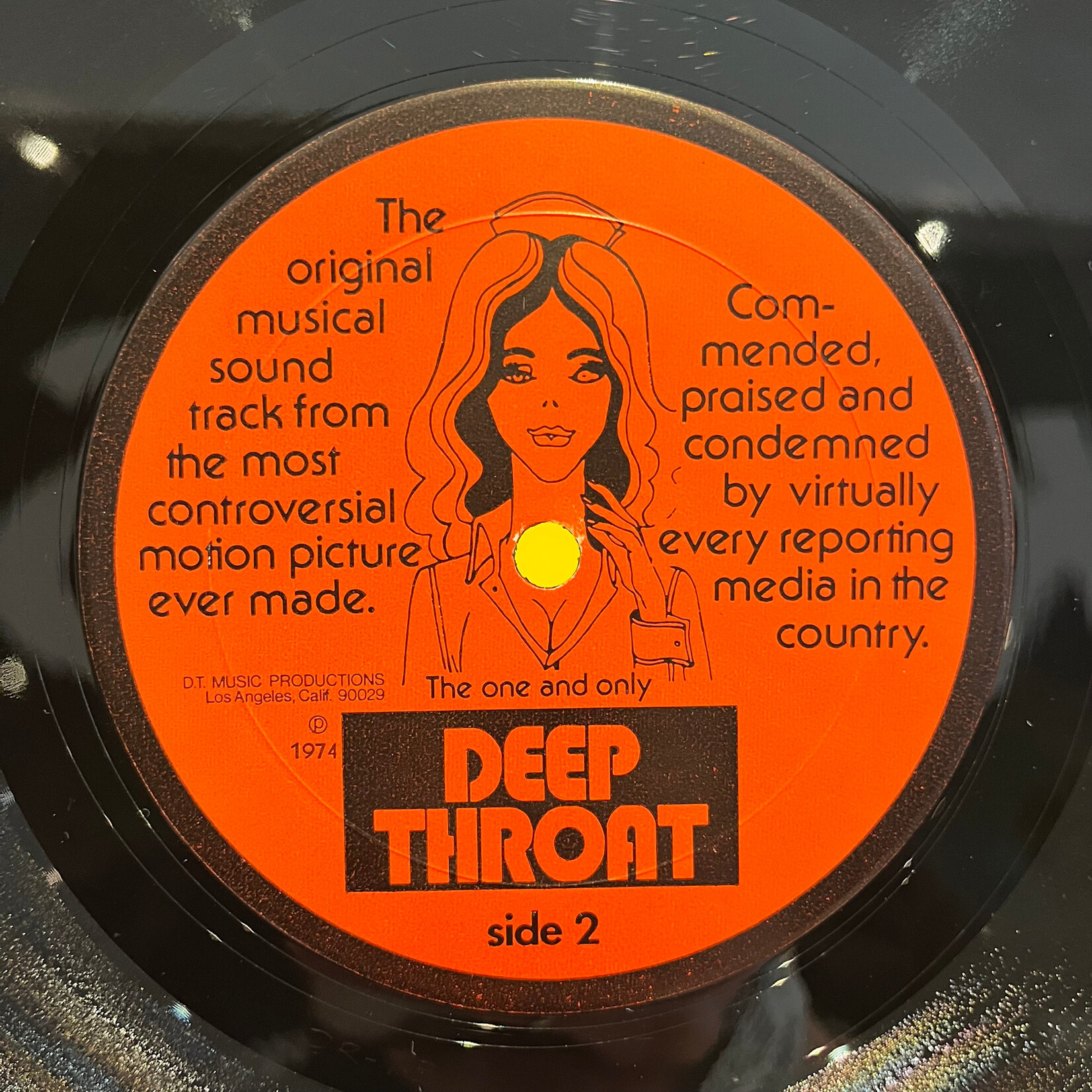 [Kollectible Vinyl] Unknown Artist: Deep Throat (1974, US , Original Issue, VG+) [DT MUSIC PRODUCTIONS]