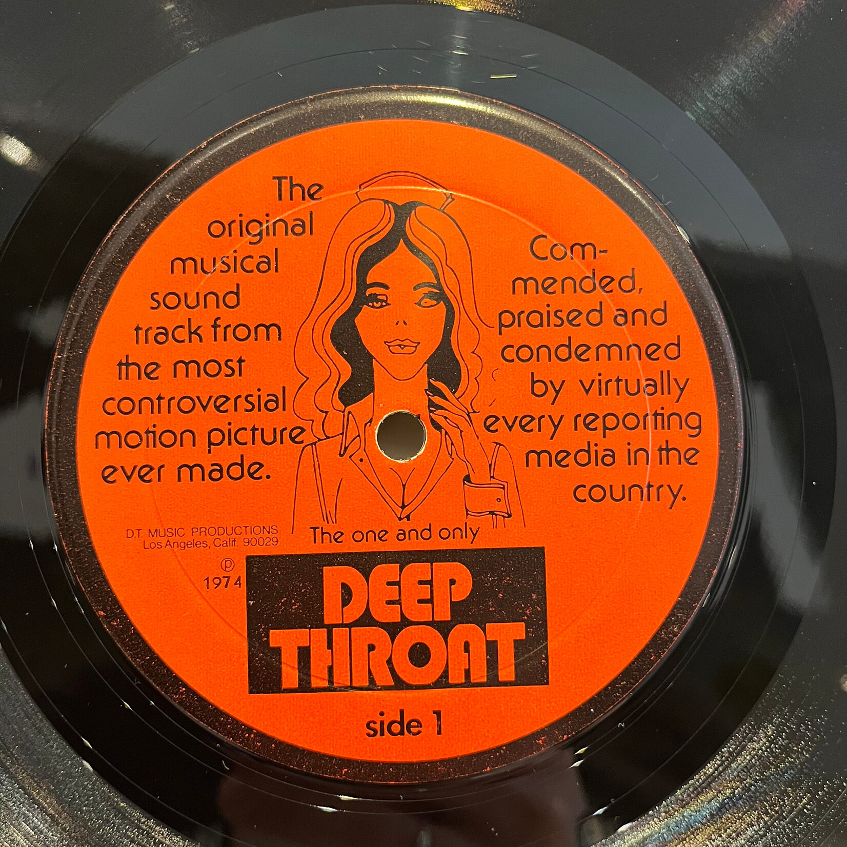 [Kollectible Vinyl] Unknown Artist: Deep Throat (1974, US , Original Issue, VG+) [DT MUSIC PRODUCTIONS]