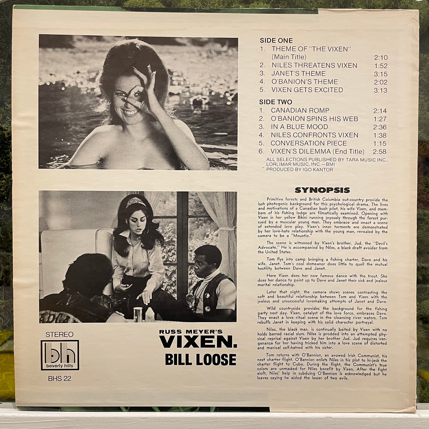 [Kollectible Vinyl] Loose, Bill: Russ Meyer's Vixen (Original Motion Picture Soundtrack) (1970, US, NM) [BEVERLY HILLS]