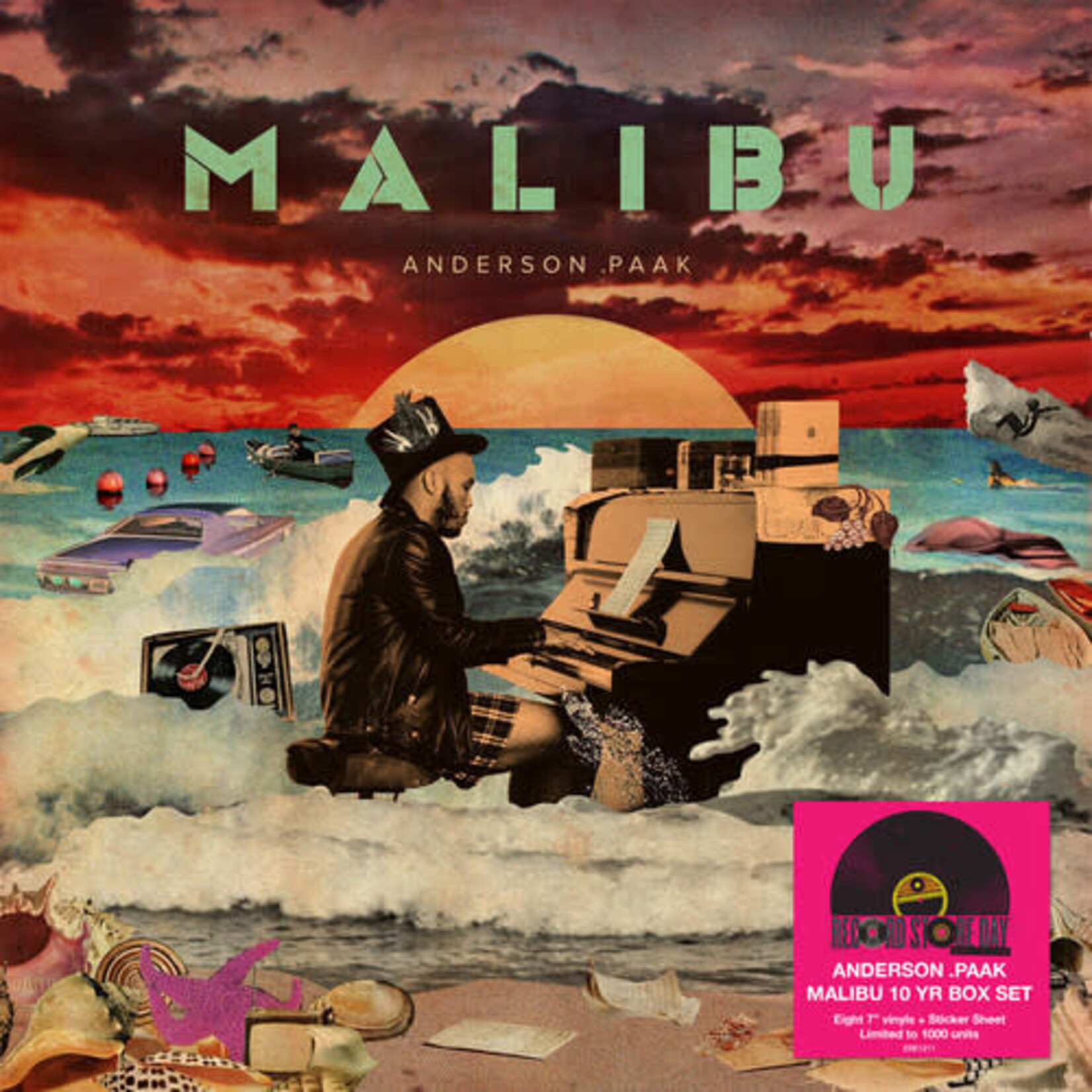 [New Vinyl] Anderson .Paak: 2026RSD - Malibu (10 year anniversary-7-inch box set) [(7"), OBE]