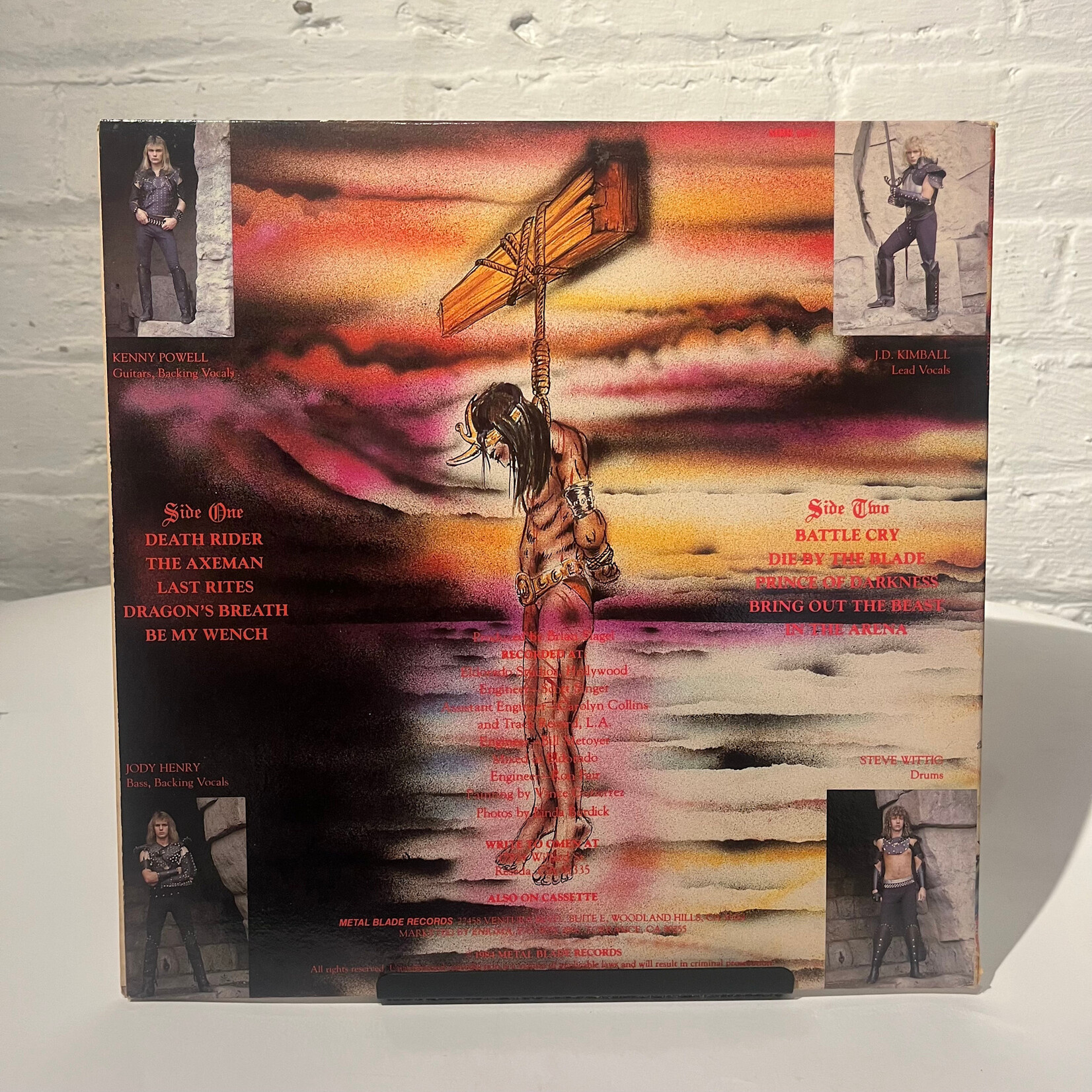 [Kollectible Vinyl] Omen:  Battle Cry (1984, USA, Metal, VG+) [METAL BLADE]