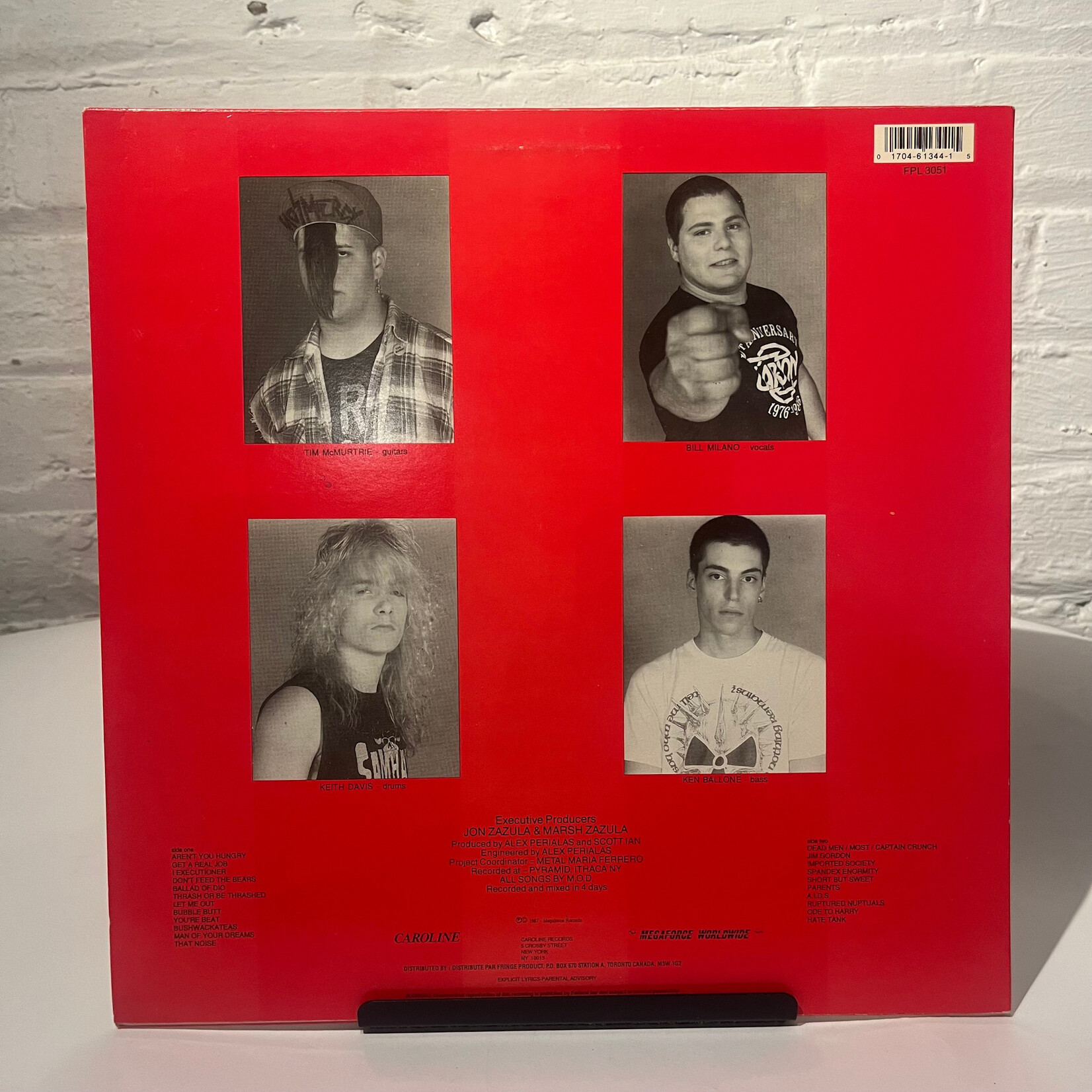 [Kollectible Vinyl] Method Of Destruction: U.S.A. For M.O.D. (1987, Canada, w/Inner, Metal, VG+) [CAROLINE]