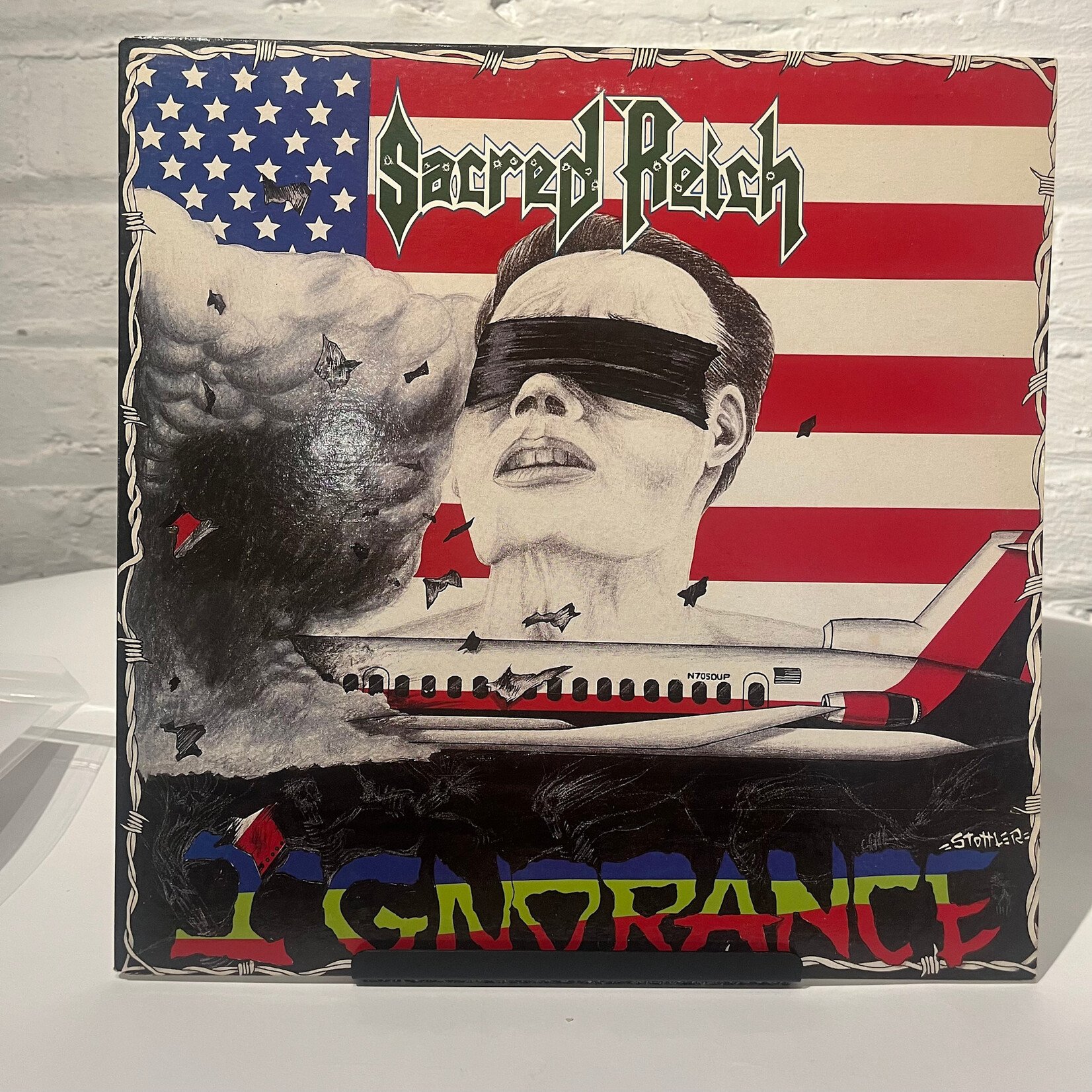[Kollectible Vinyl] Sacred Reich: Ignorance (1987, USA, w, insert, VG+) [METAL BLADE]