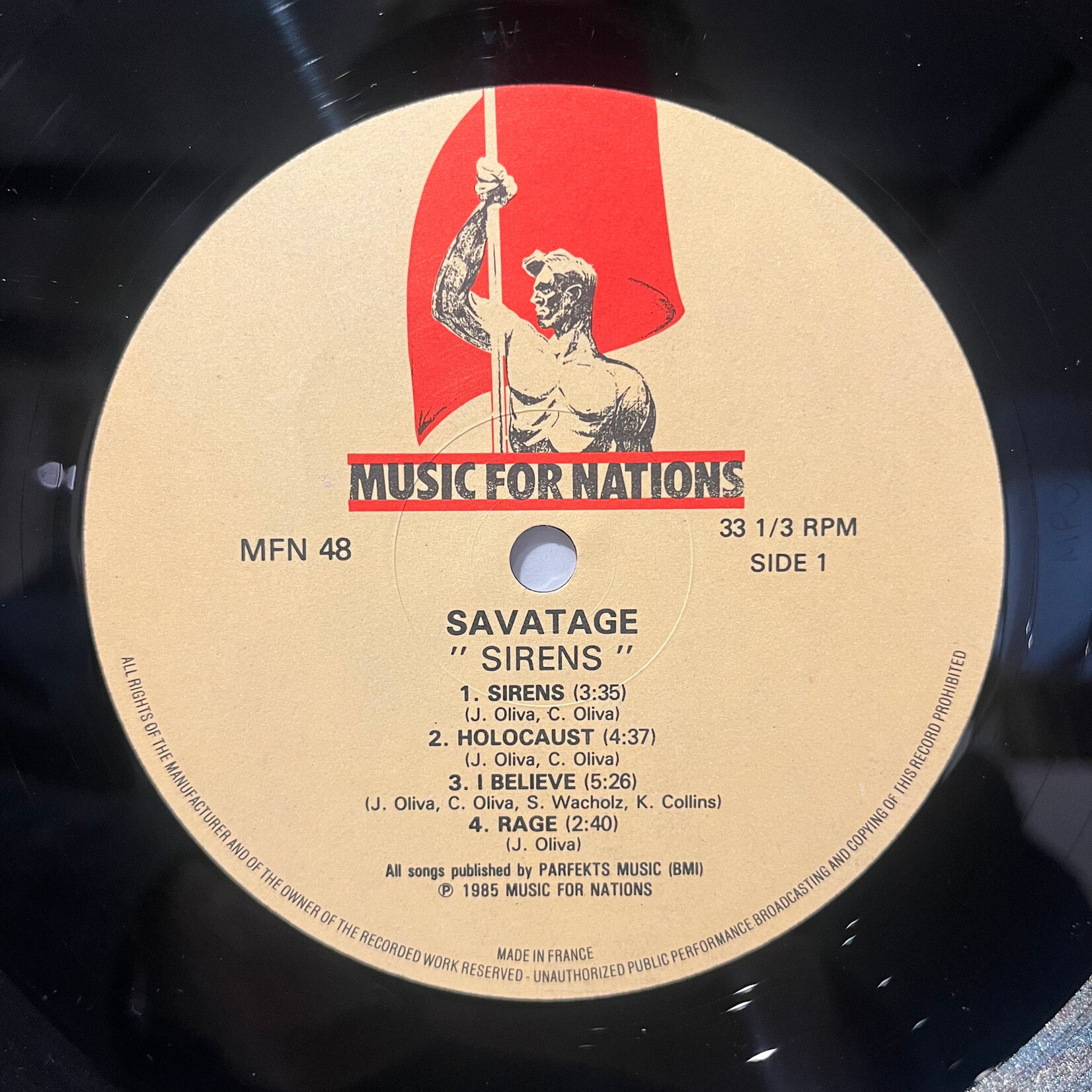 [Kollectible Vinyl] Savatage: Sirens (1985, UK, METAL, VG+) [MUSIC FOR NATIONS]