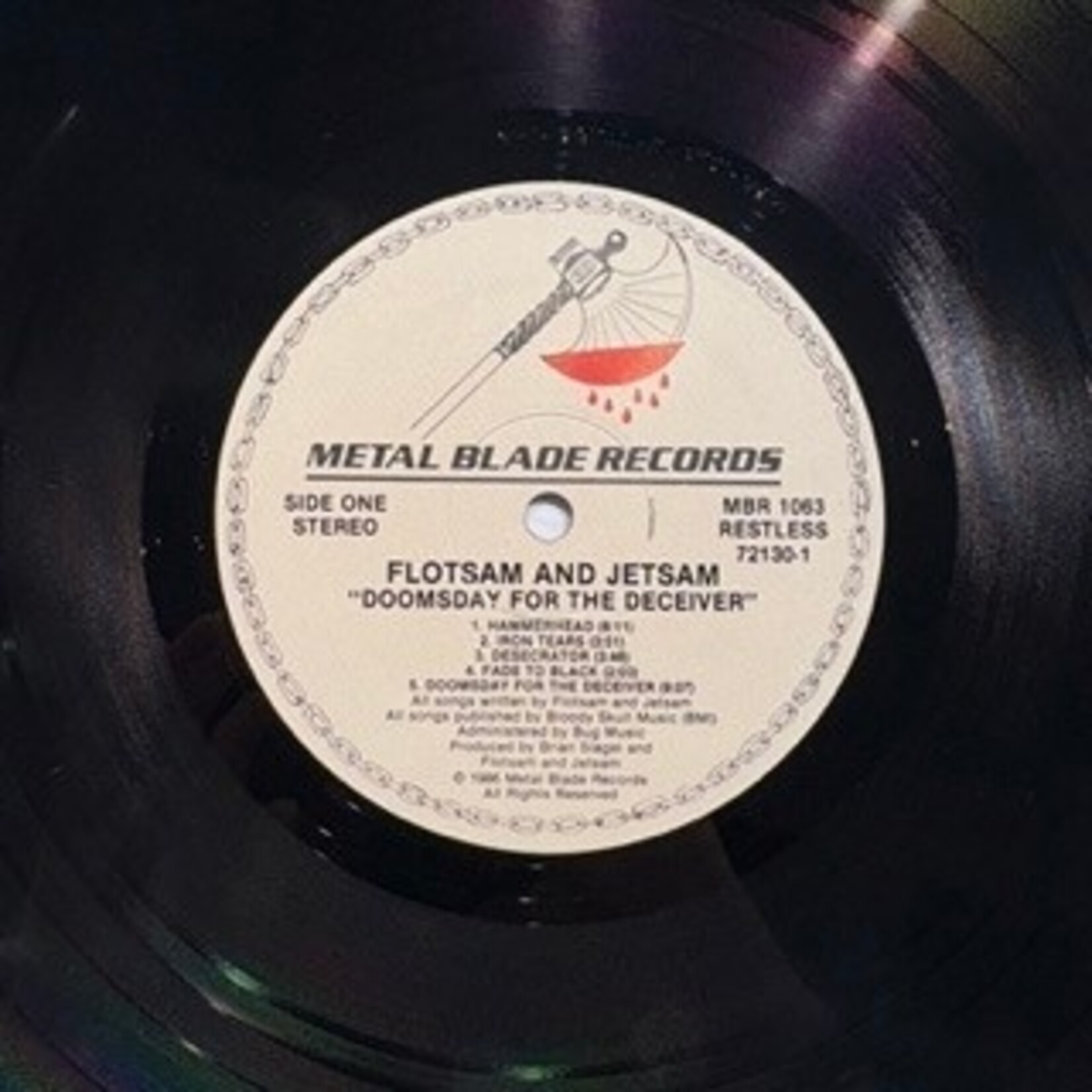 [Kollectible Vinyl] Flotsam And Jetsam:  Doomsday For The Deceiver (1986, USA, VG+) [METAL BLADE]