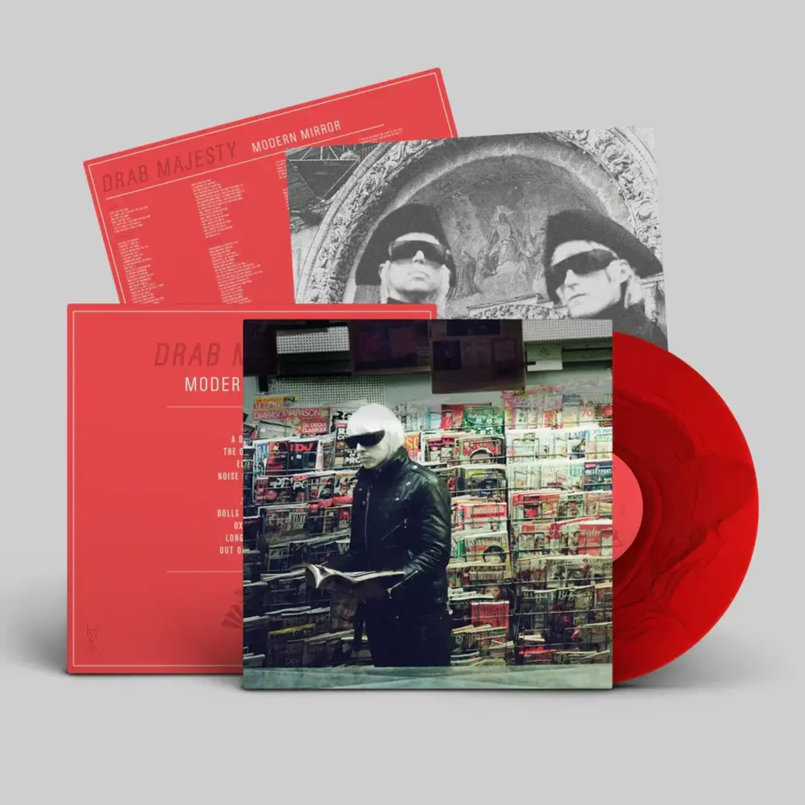 [New] Drab Majesty: Modern Mirror (black & red ripple coloured) [DAIS]