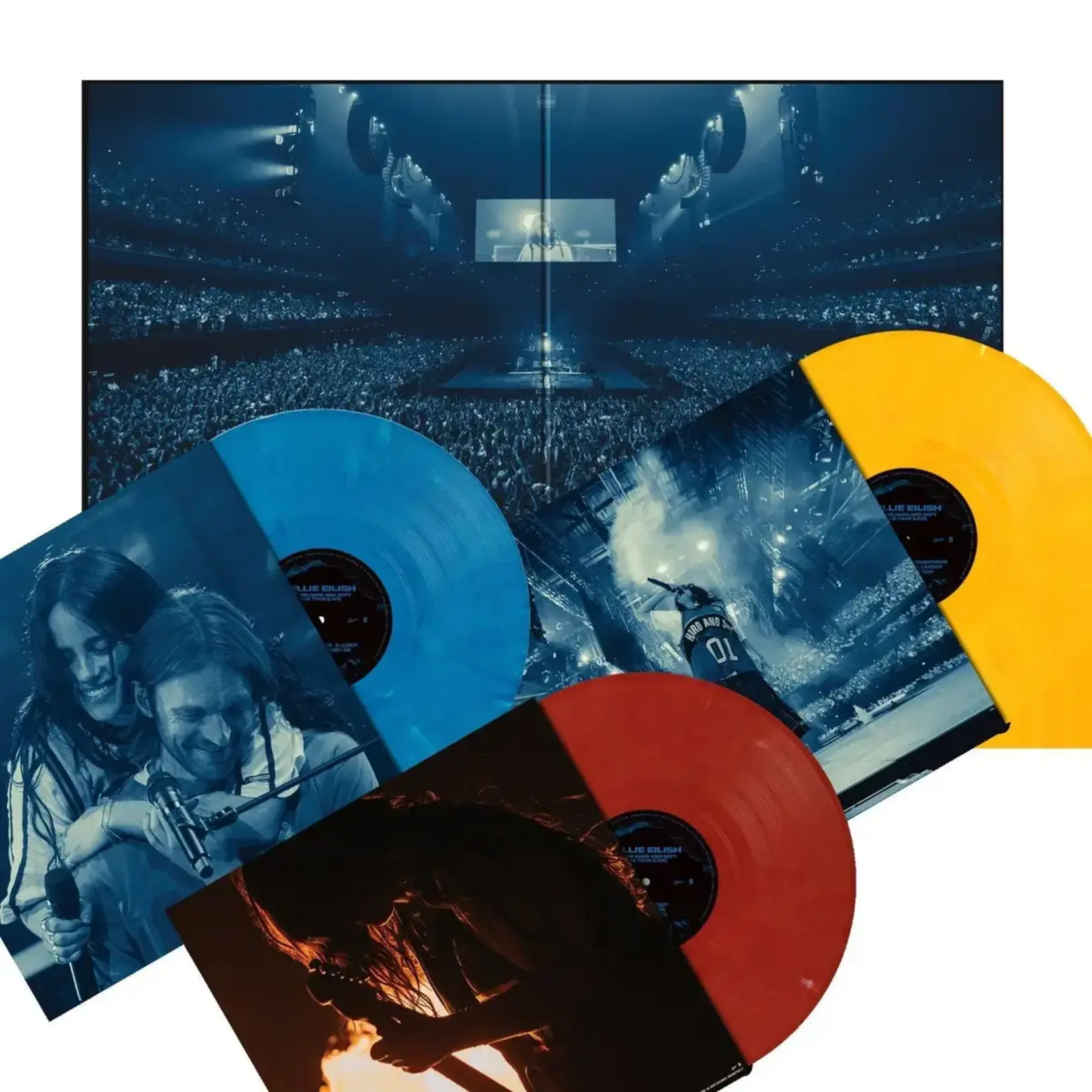 [New] Eilish, Billie: HIT ME HARD AND SOFT: The Tour - Live (3LP, Blue, Yellow and Red) [UNIVERSAL]