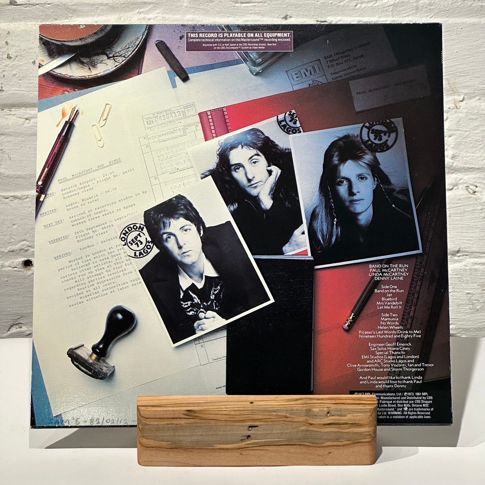 [Kollectible Vinyl] McCartney, Paul and Wings: Band On The Run (1981, CANADA, Ltd. Ed. Audiophile, Ex) [COLUMBIA]
