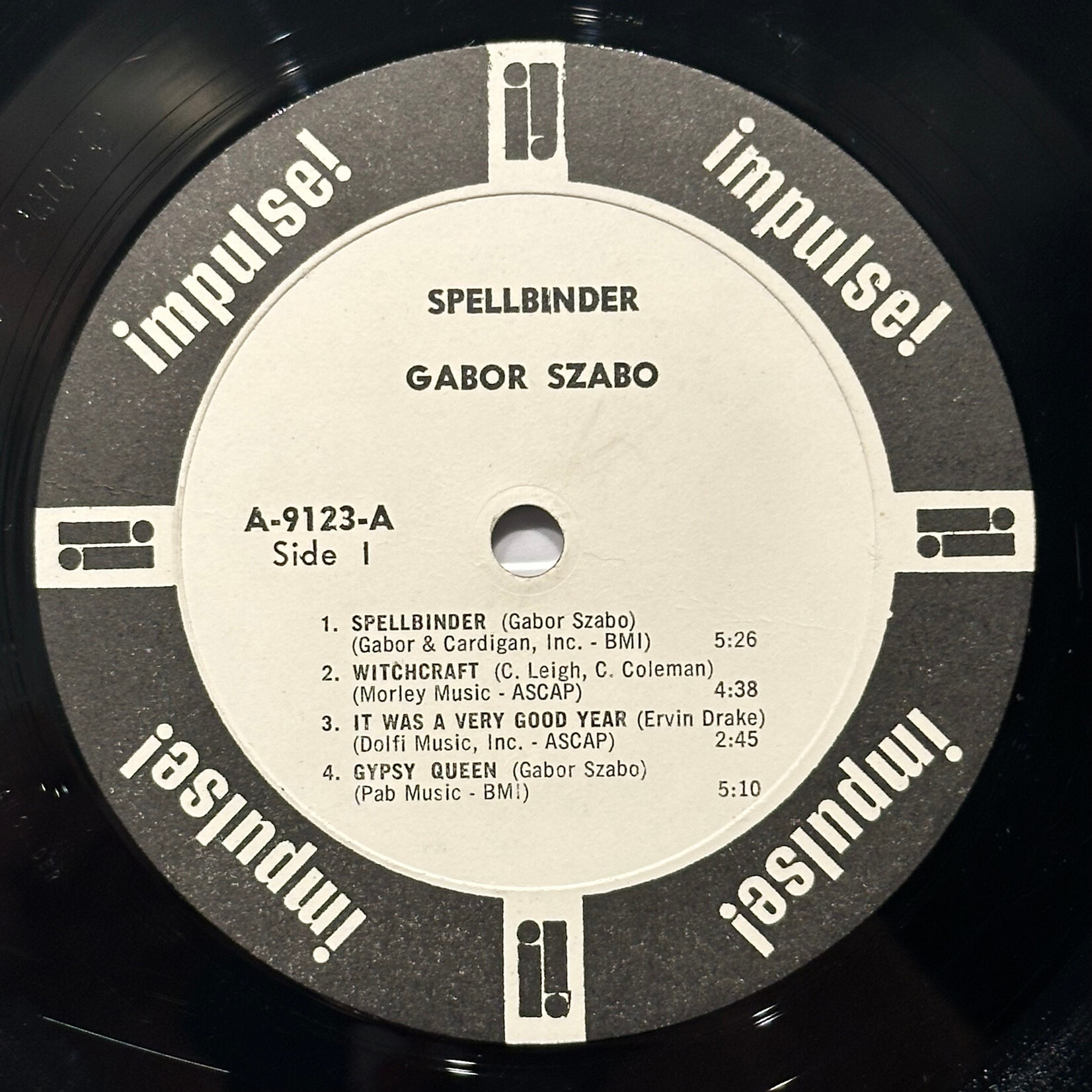 [Kollectible Vinyl] Szabo, Gabor: Spellbinder (1966, USA, Mono, White Label Promo, Van Gelder, VG) [IMPULSE]