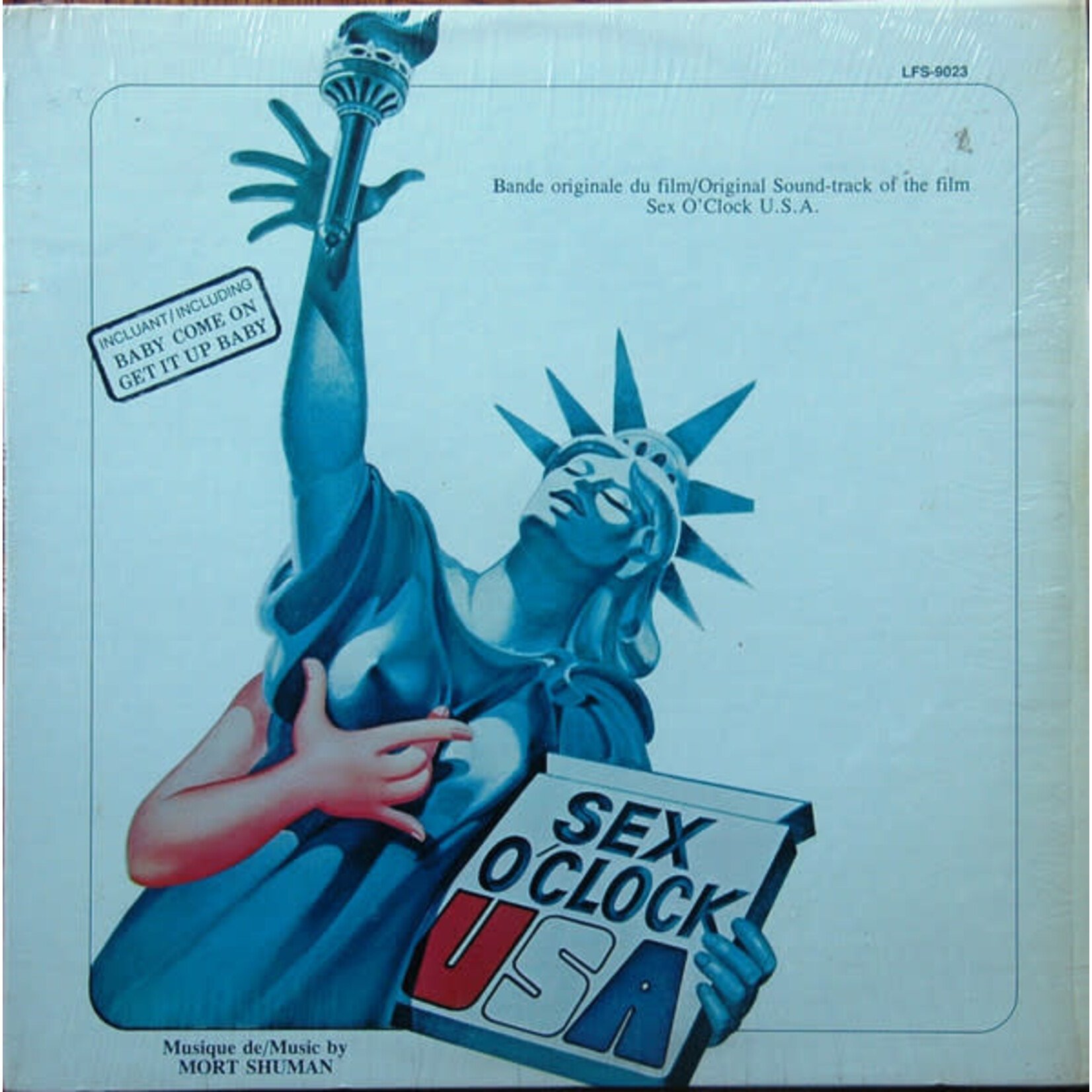 [Kollectible Vinyl] Shuman, Mort: Sex O'Clock USA (Original Motion Picture Soundtrack) (1976, Soundtrack, VG+) [LONDON}