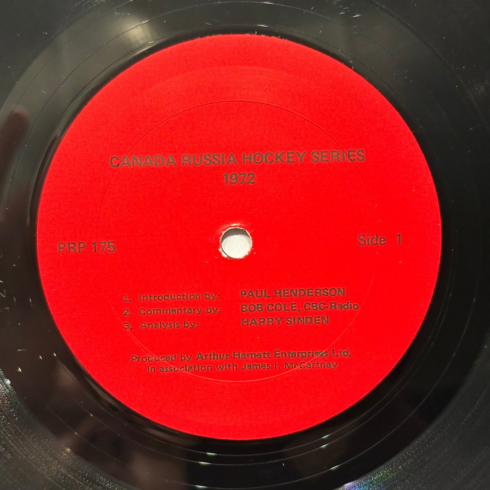 [Kollectible Vinyl] Paul Henderson, Bob Cole, Harry Sinden: Canada Russia Hockey Series 1972 (w/ Poster and Photos, VG)