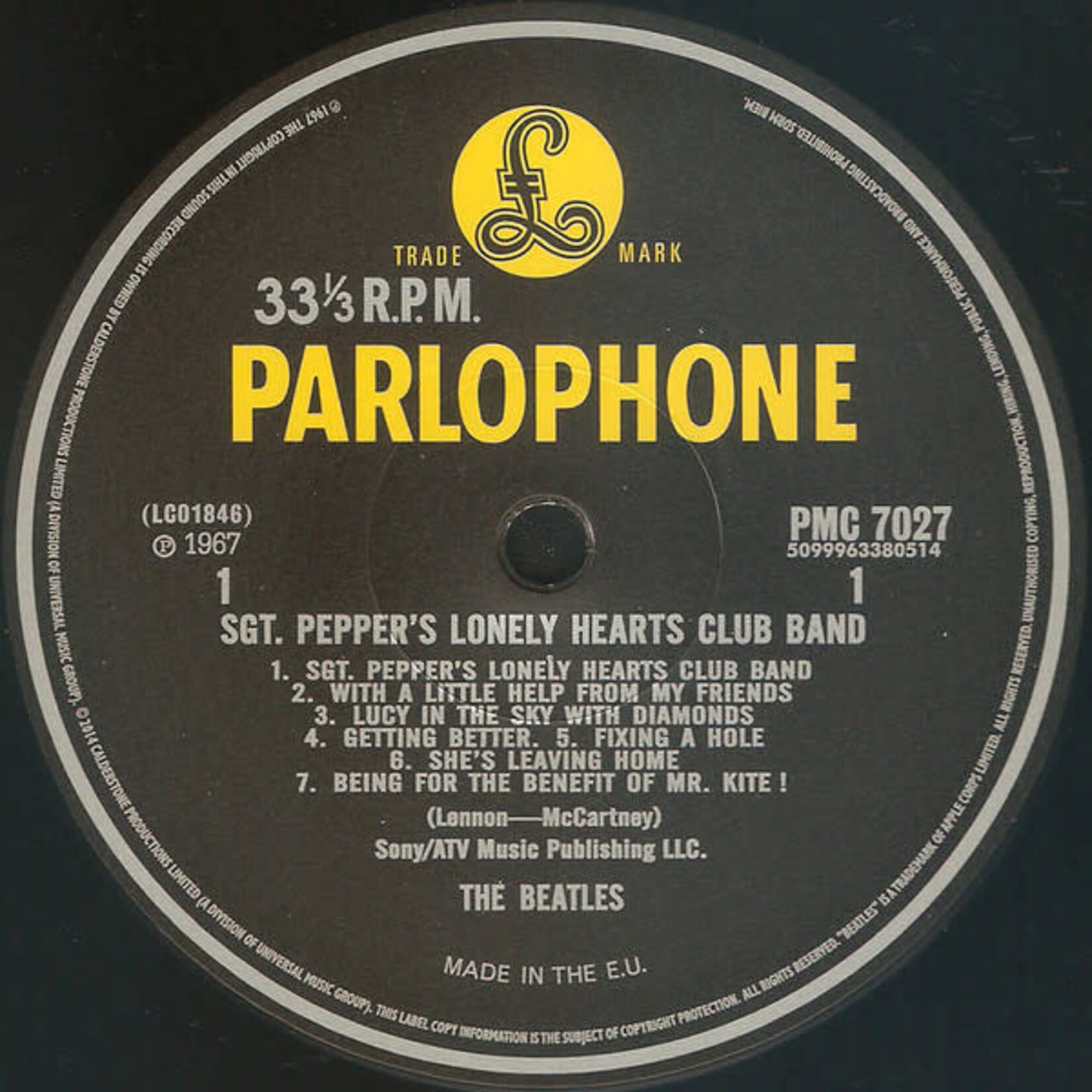 [Kollectible Vinyl] Beatles: Sgt. Peppers Lonely Hearts Club Band (2014, USA, Mono, Remaster, Ex) [PARLOPHONE]