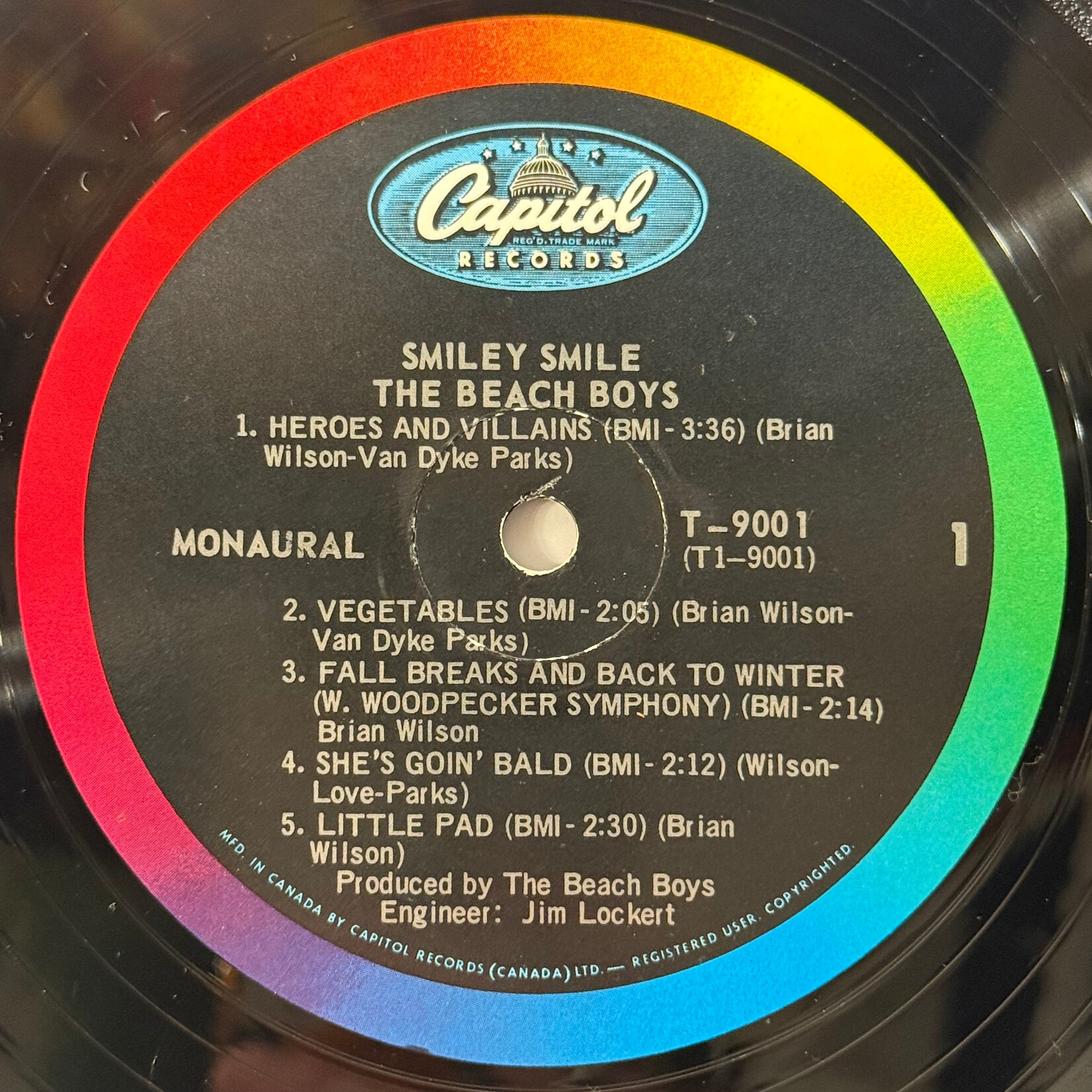 [Kollectible Vinyl] Beach Boys: Smiley Smile (1967, Canada, Mono, In Shrink, EX) [CAPITOL]