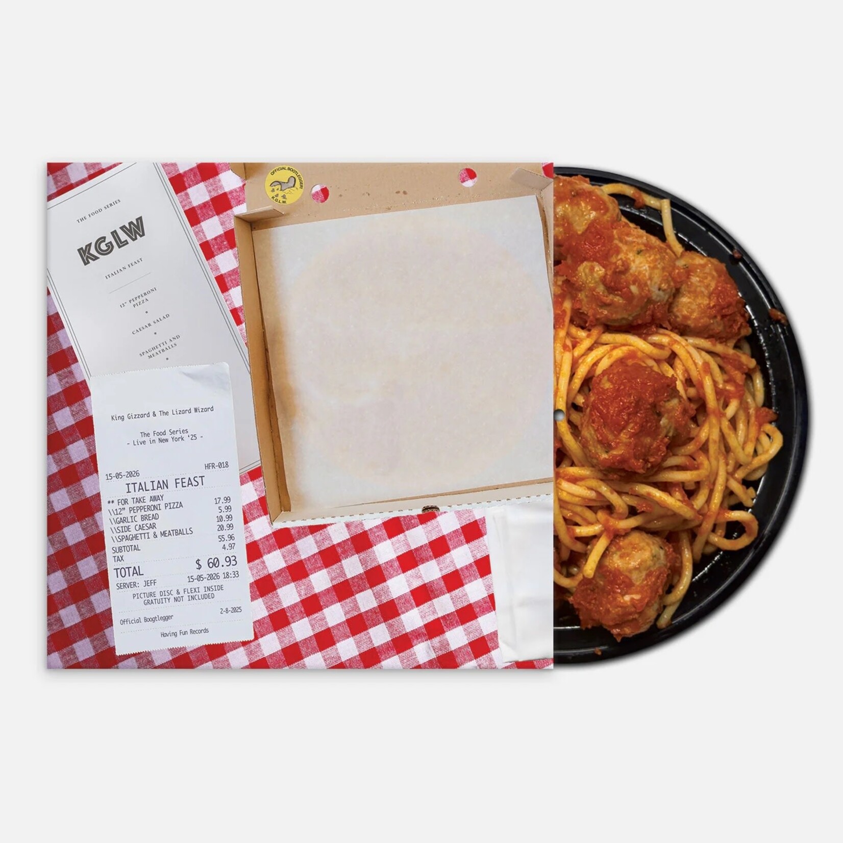 [New Vinyl] King Gizzard and The Lizard Wizard: Italian Feast (Deluxe Edition, Italian Feast Pizza & Spaghetti + Meatballs Picture Disc Vinyl) [HAVING FUN]