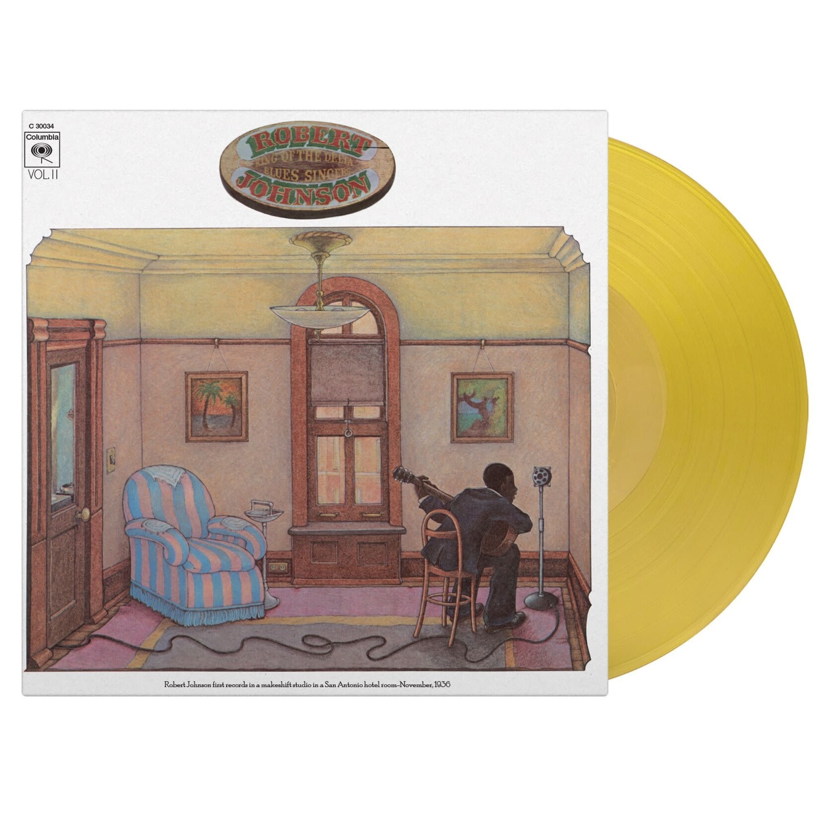 [New Vinyl] Johnson, Robert: King of the Delta Blues Singers Vol.2 (180g clear yellow vinyl) [MUSIC ON VINYL]