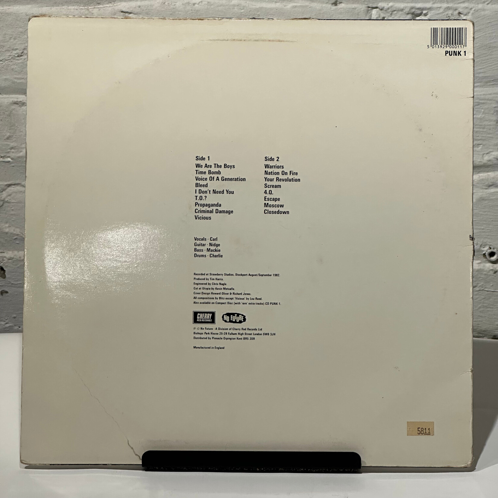 [Kollectible Vinyl] Blitz: Voice Of A Generation (1982, UK, Punk, Disc VG+) [NO FUTURE]