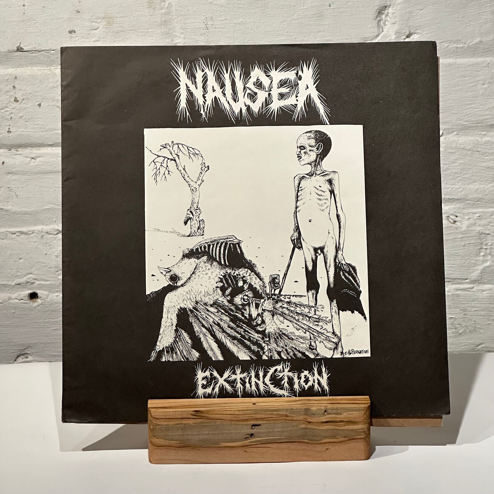 [Kollectible Vinyl] Nausea: Extinction (1990's, USA, Punk, Foldout Matte Outer, VG+) [PROFANE EXISTENCE]