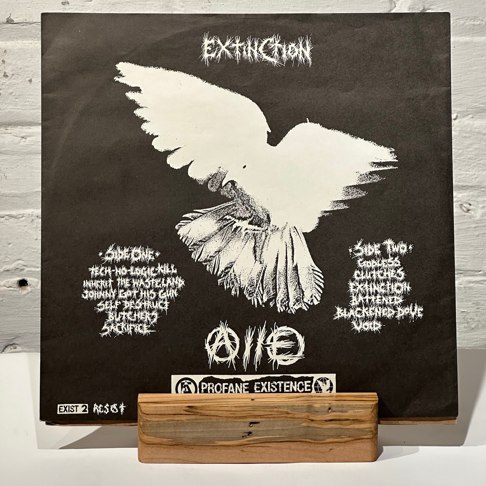 [Kollectible Vinyl] Nausea: Extinction (1990's, USA, Punk, Foldout Matte Outer, VG+) [PROFANE EXISTENCE]
