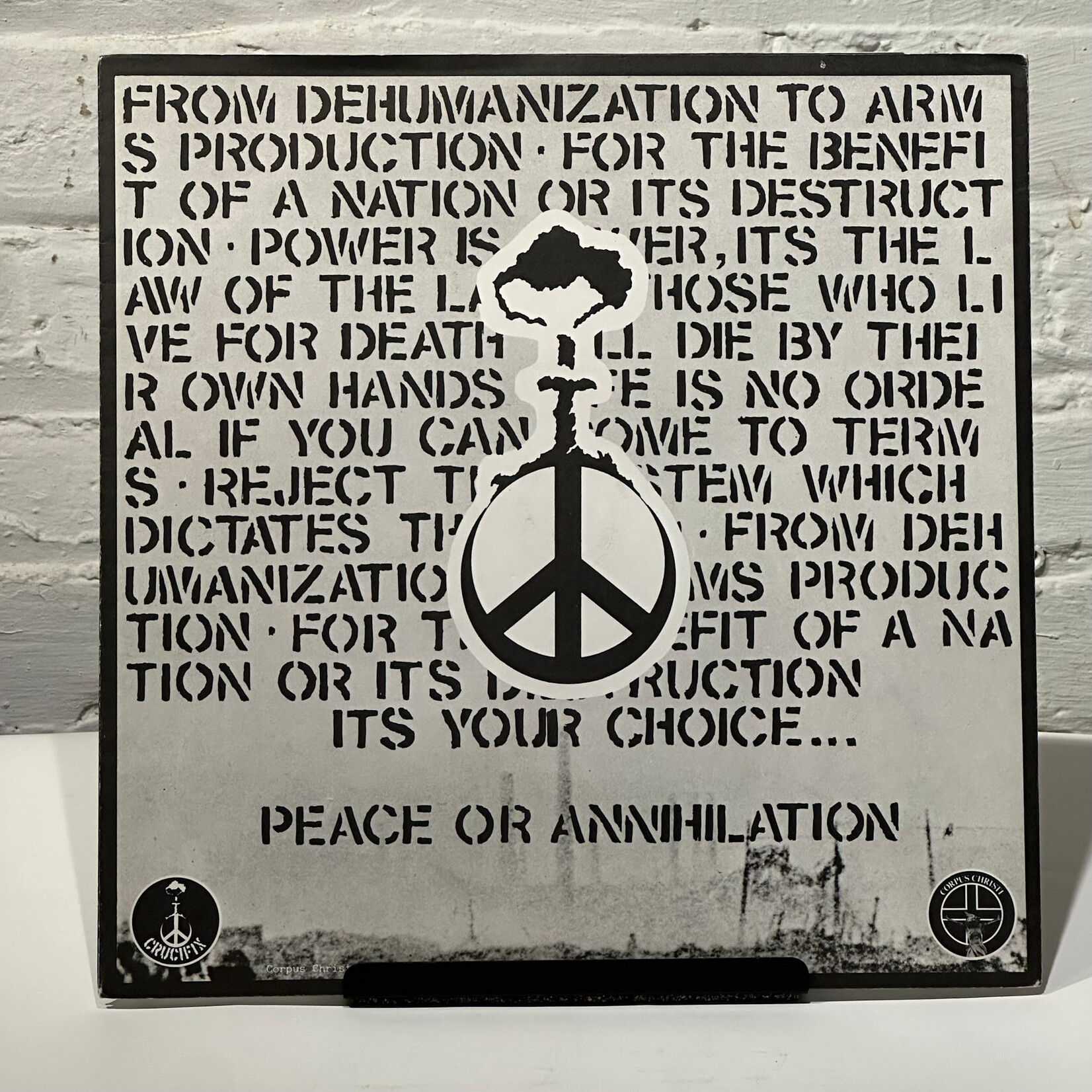 [Kollectible Vinyl] Crucifix: Dehumanization (1983, UK, Punk, Foldout Sleeve, VG+) [CORPUS CHRISTI]