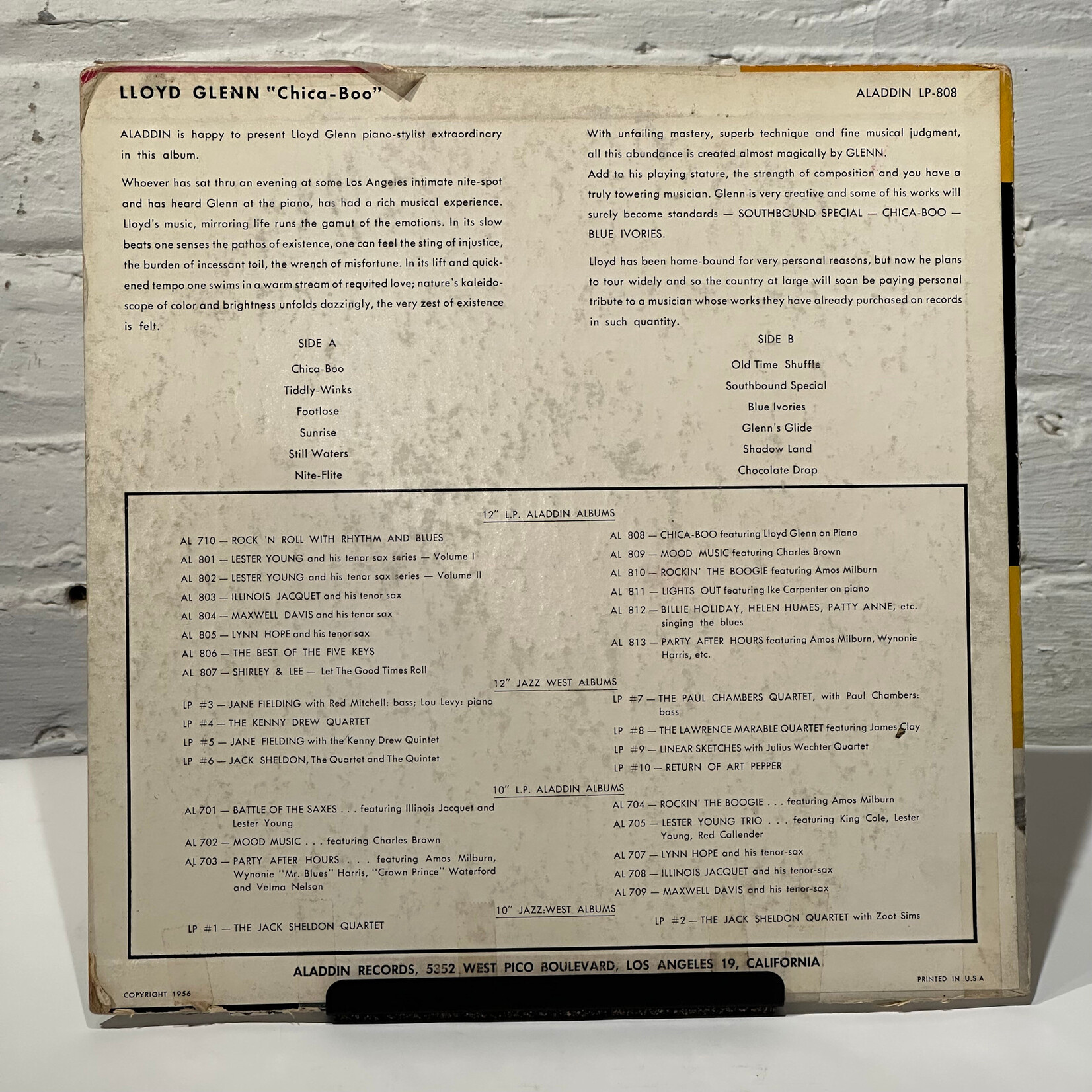 [Kollectible Vinyl] Glenn, Lloyd: Chica-Boo (1956, USA, Blues, VG) [ALADDIN]