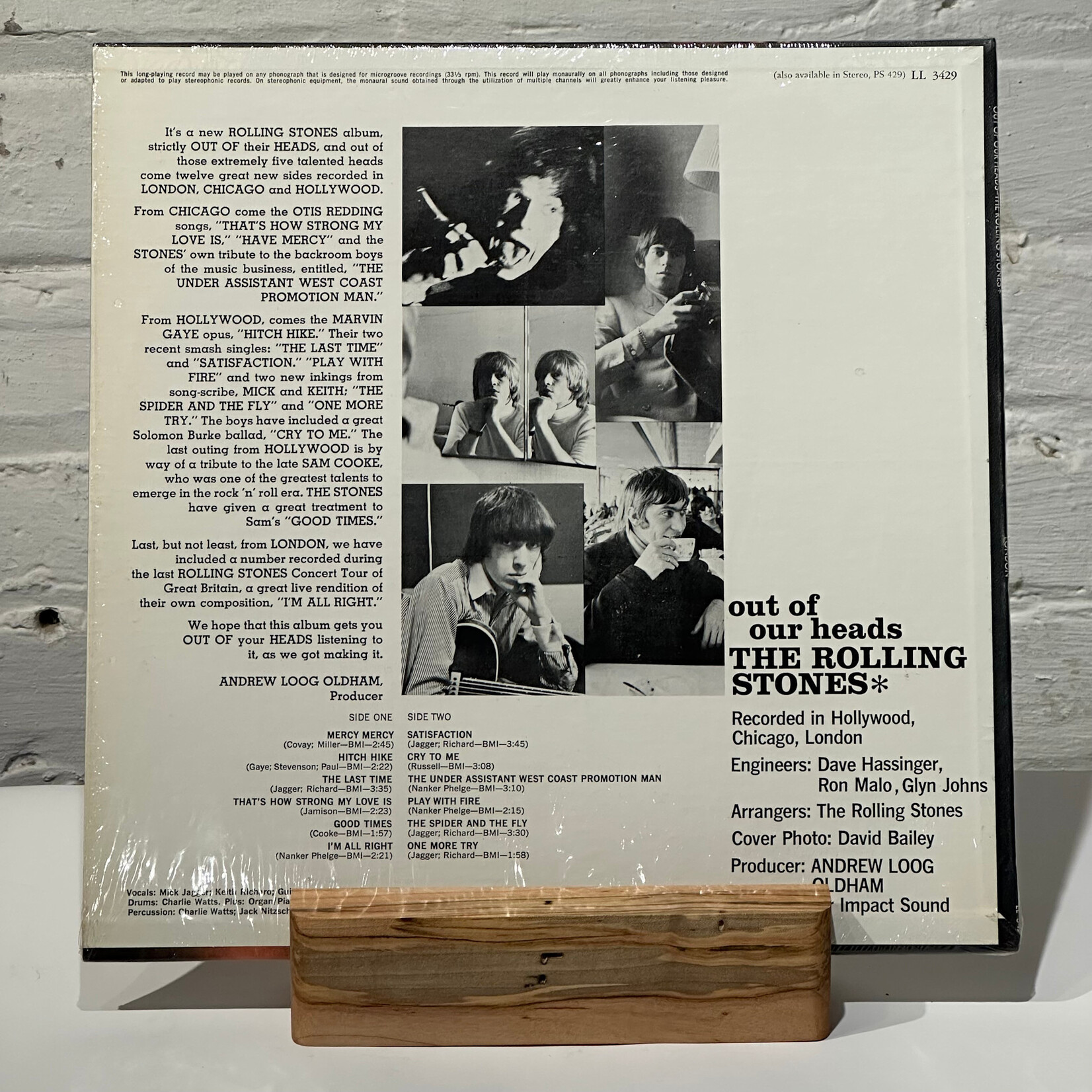 [Kollectible Vinyl] The Rolling Stones: Out Of Our Heads (1965, Canada, Mono, In Shrink, EX) [LONDON]