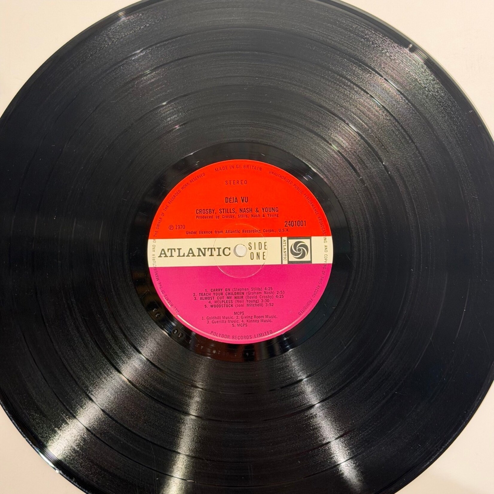 [Kollectible Vinyl] Crosby, Stills, Nash & Young: Déjà Vu (1970, UK, Canada Sleeve, UK Disc, VG+) [ATLANTIC]