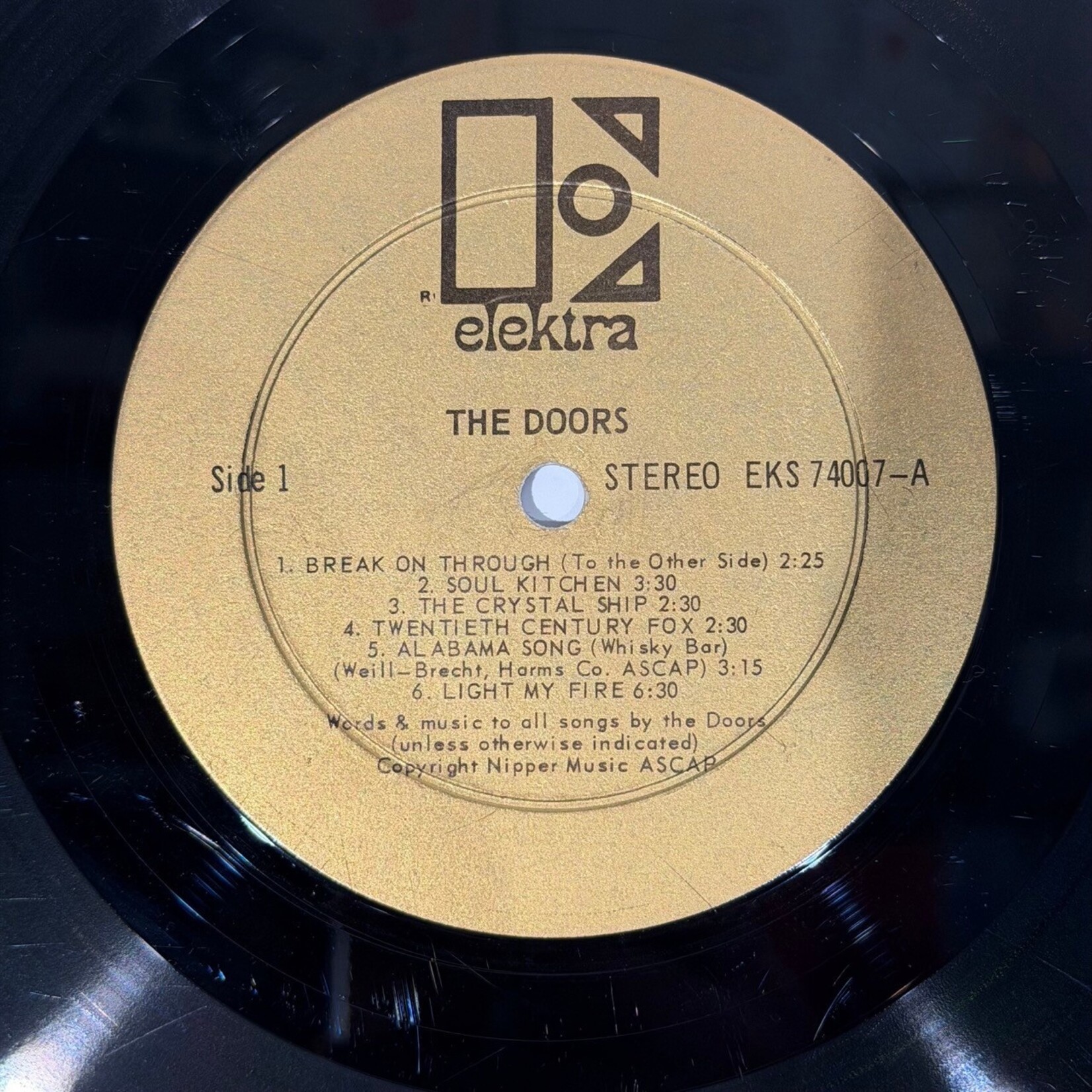 [Kollectible Vinyl] Doors: Self-Titled (1967, CANADA, Black 'E' Elektra, VG) [ELEKTRA]