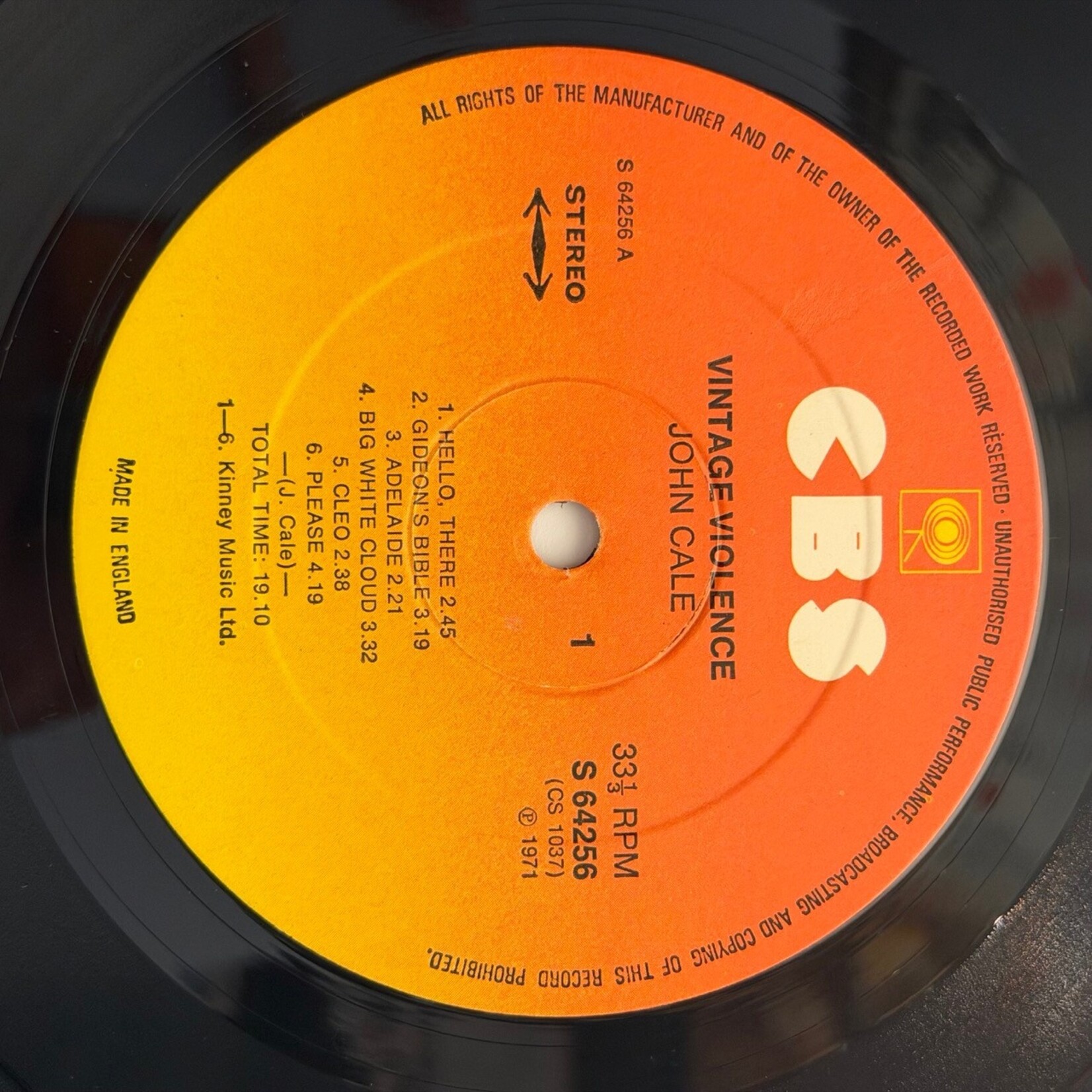 [Kollectible Vinyl] Cale, John: Vintage Violence (1974, UK, VG+) [CBS]
