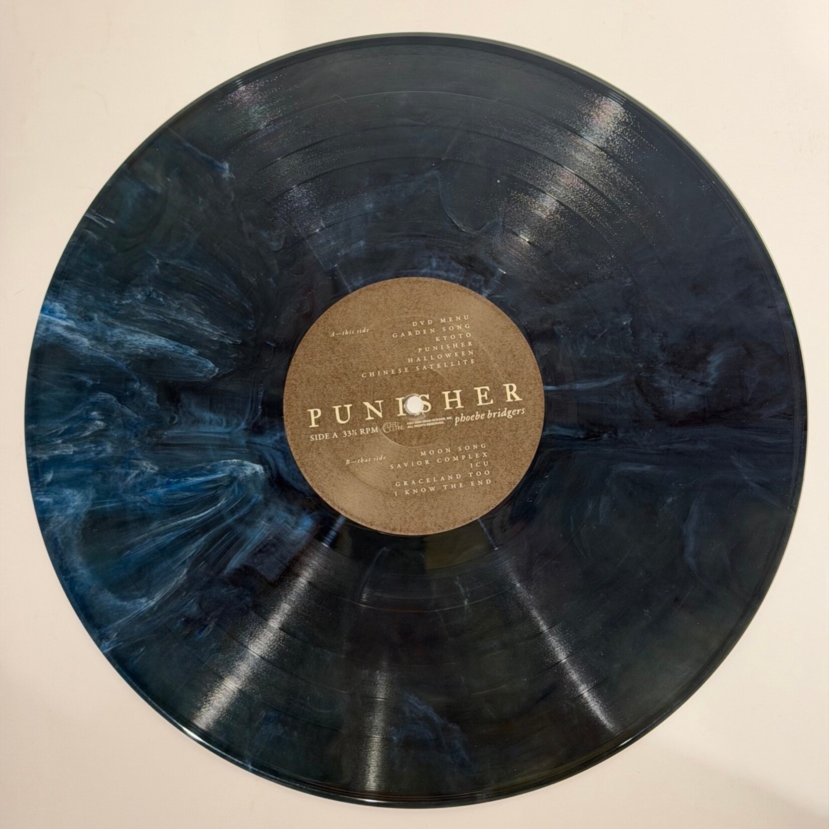[Kollectible Vinyl] Bridgers, Phoebe: Punisher (2020, USA, Ltd Ed Blue / Silver, EX) [DEAD OCEANS]