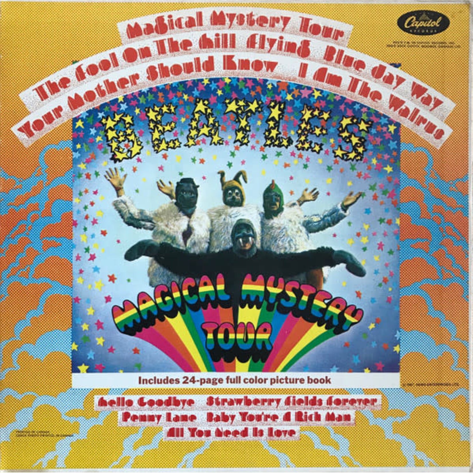 [Kollectible Vinyl] Beatles: Magical Mystery Tour (1967,Canada, w/ Insert, Inner, Mono,  Disc VG+)[CAPITOL]