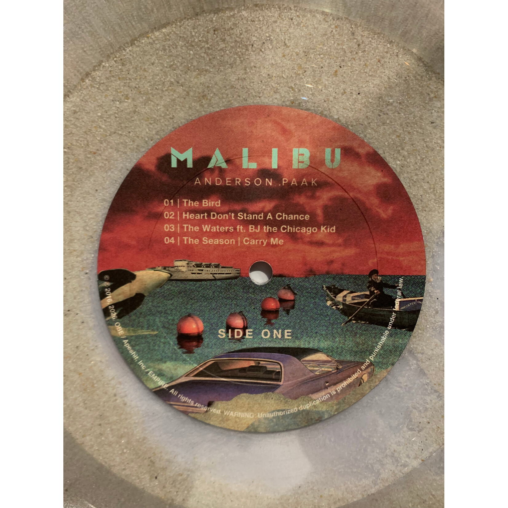 [Kollectible Vinyl] Anderson .Paak: Malibu (Water and Sand & Sand Filled, Limited Ed., #'d., 2LP, VG+) [OBE]